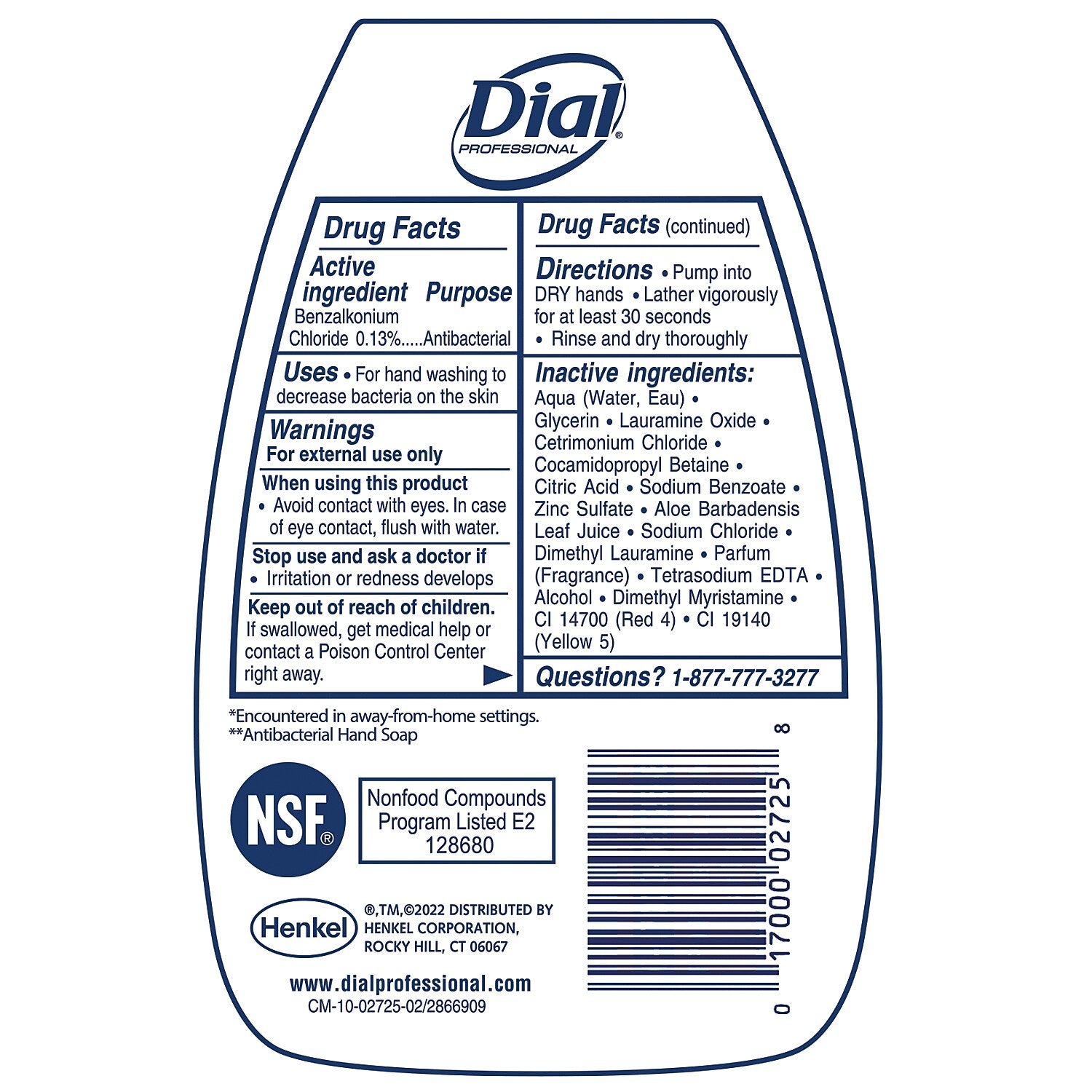 Dial Complete Antibacterial Foaming Hand Soap, Original, 7.5 Oz.