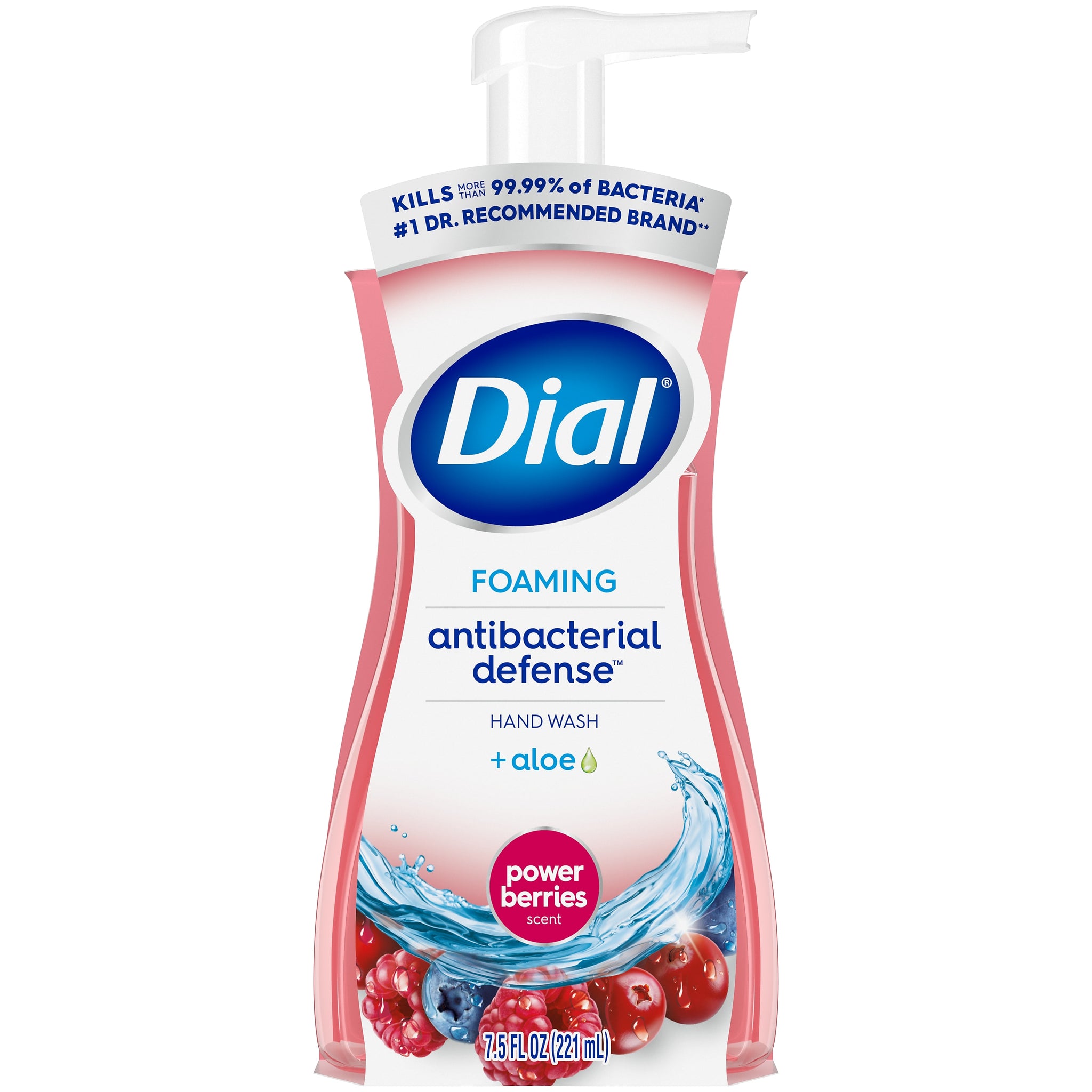 Dial Complete Antibacterial Foaming Hand Soap, Power Berries, 7.5 Oz.