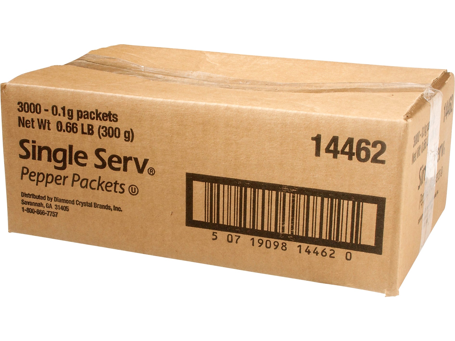 Diamond Crystal Single Serv Pepper Packet, 3000/Carton