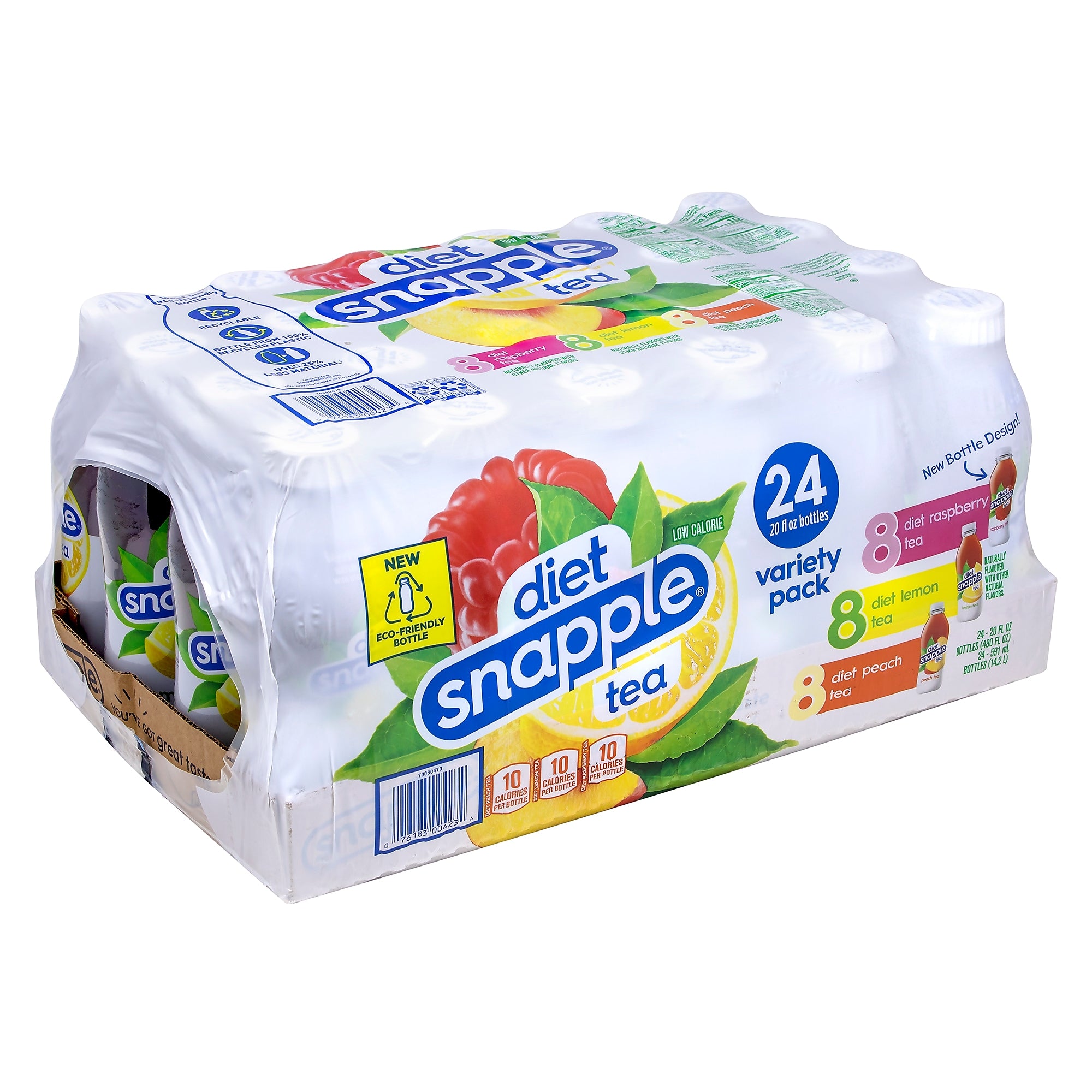 Diet Snapple Ice Tea Variety Pack, 20 oz., 24/Pack