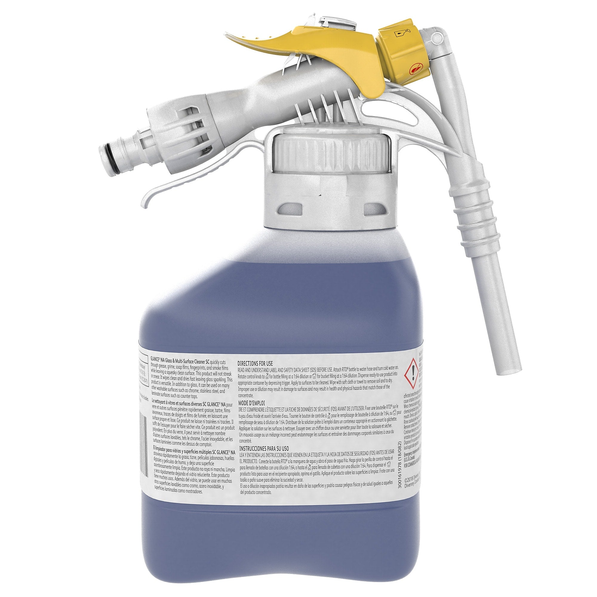Diversey Glance NA Glass & Multi-Surface Cleaner, 1.5 L