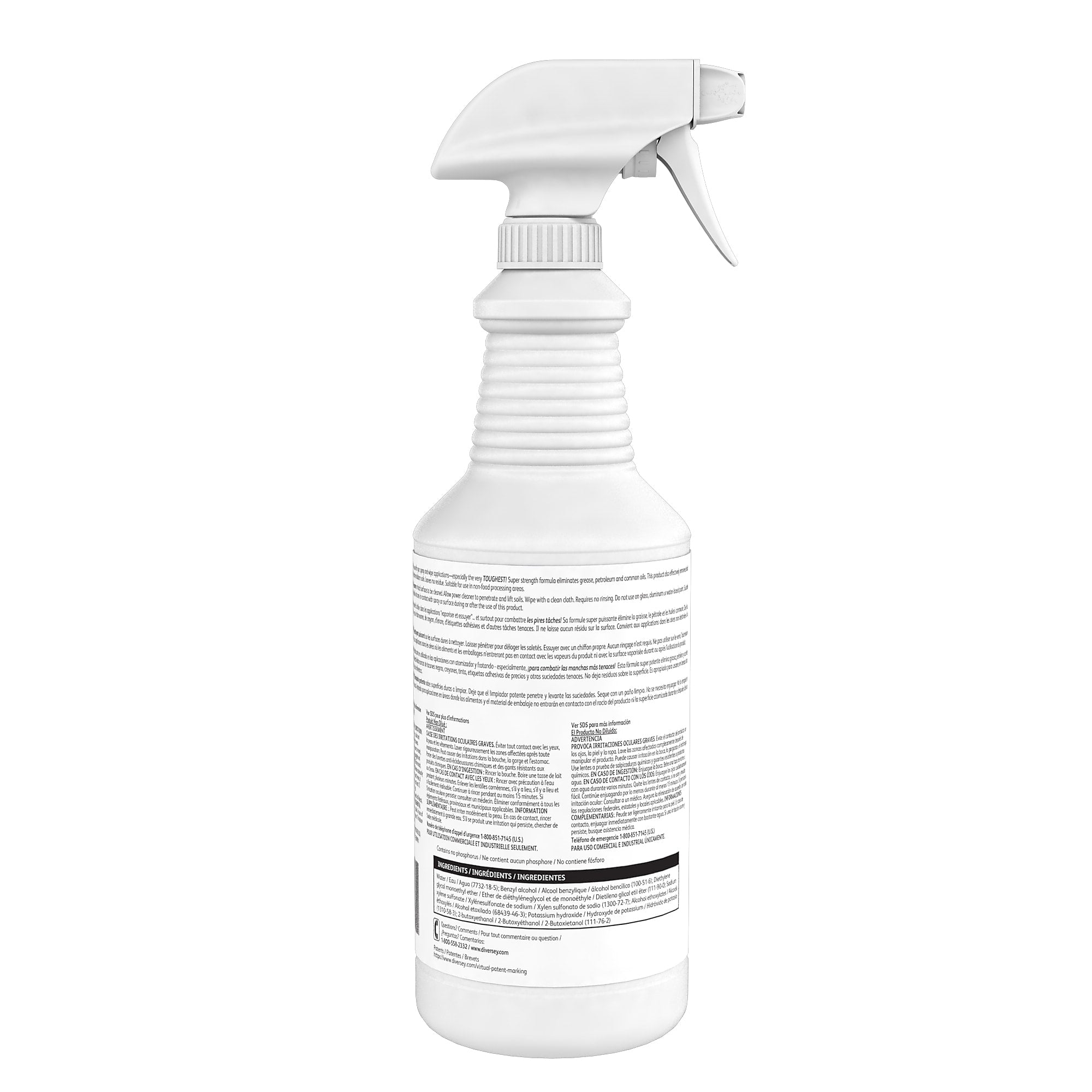 Diversey Spitfire Power All-Purpose Cleaner, Fresh Pine Scent, 32 oz., 12/Carton