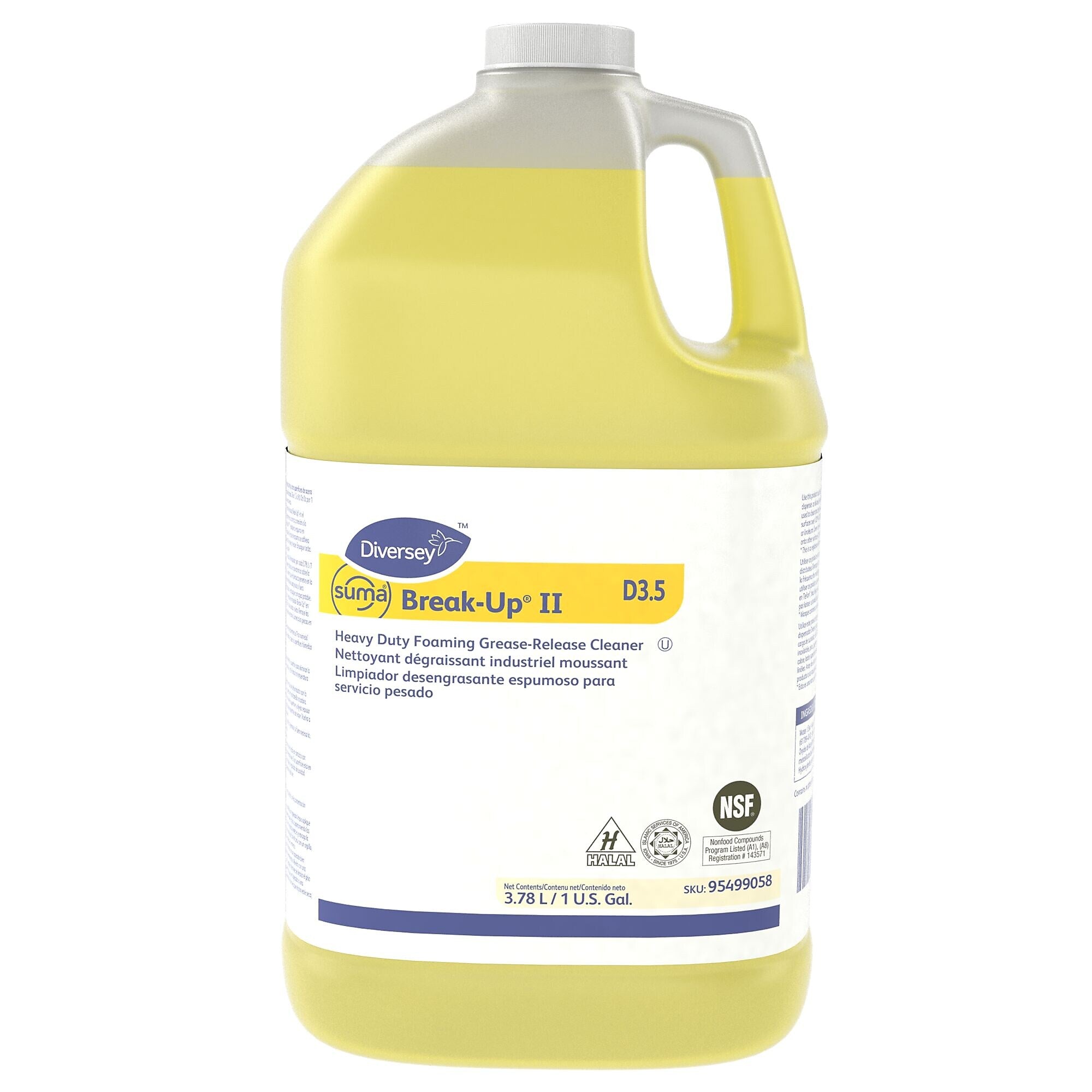 Diversey Suma Break-Up II D3.5 Degreaser, 128 Oz., 4/Carton