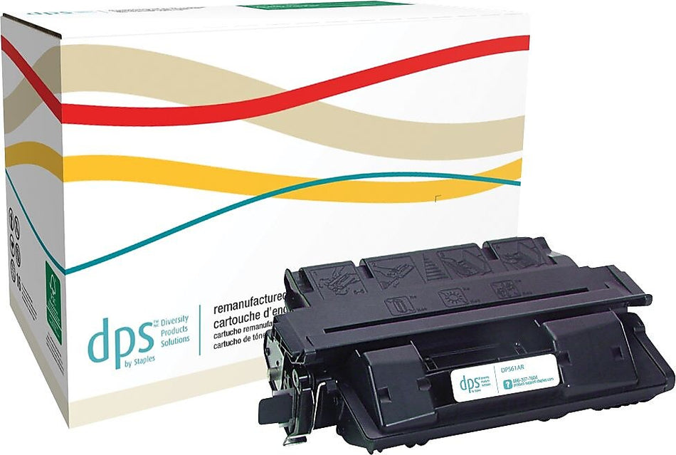 Diversity Products Solutions by Staples Remanufactured Black Standard Yield Toner Cartridge Replacement for HP 61A