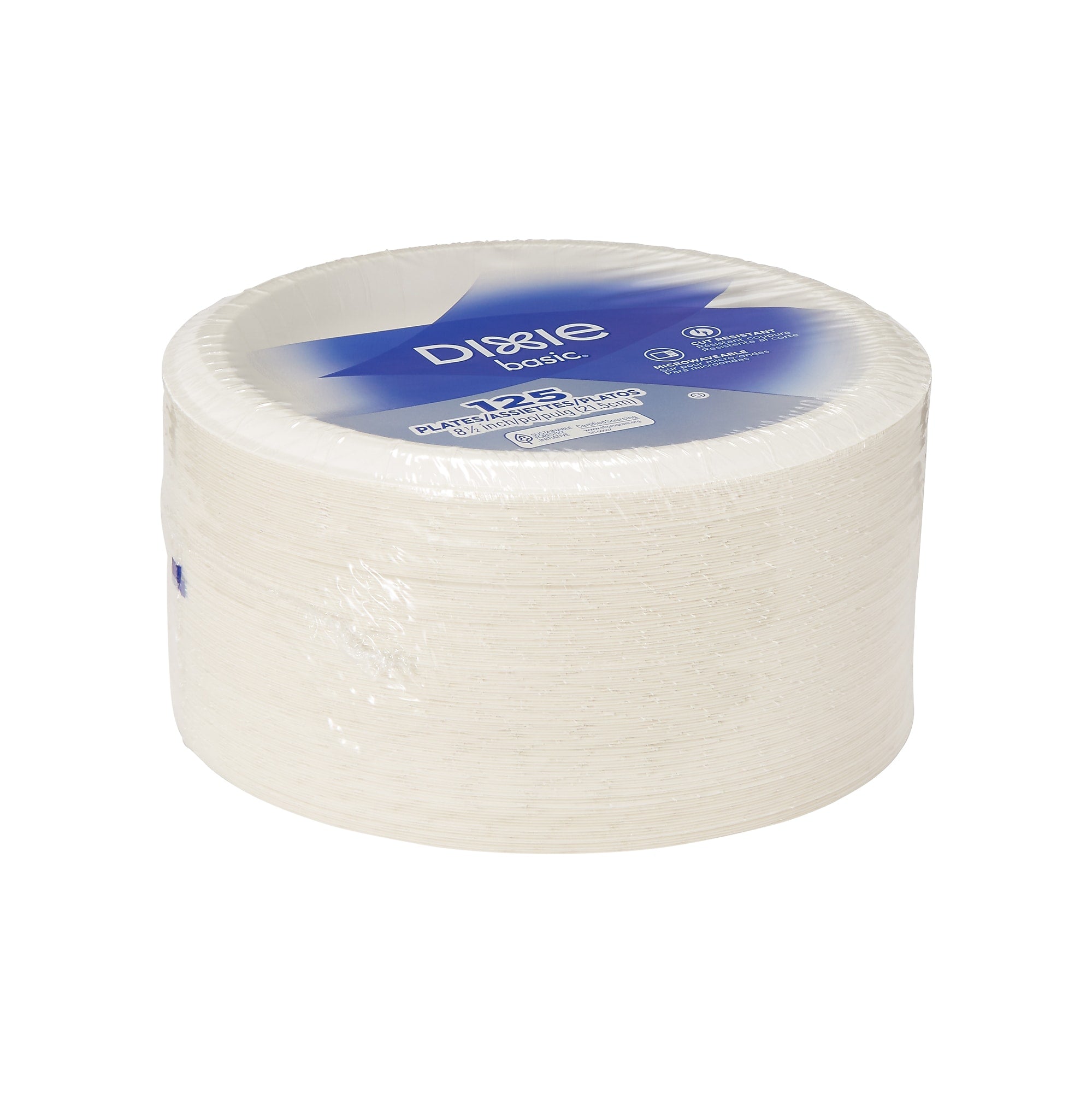 Dixie Basic Light Weight Paper Plate by GP PRO, 8.5
