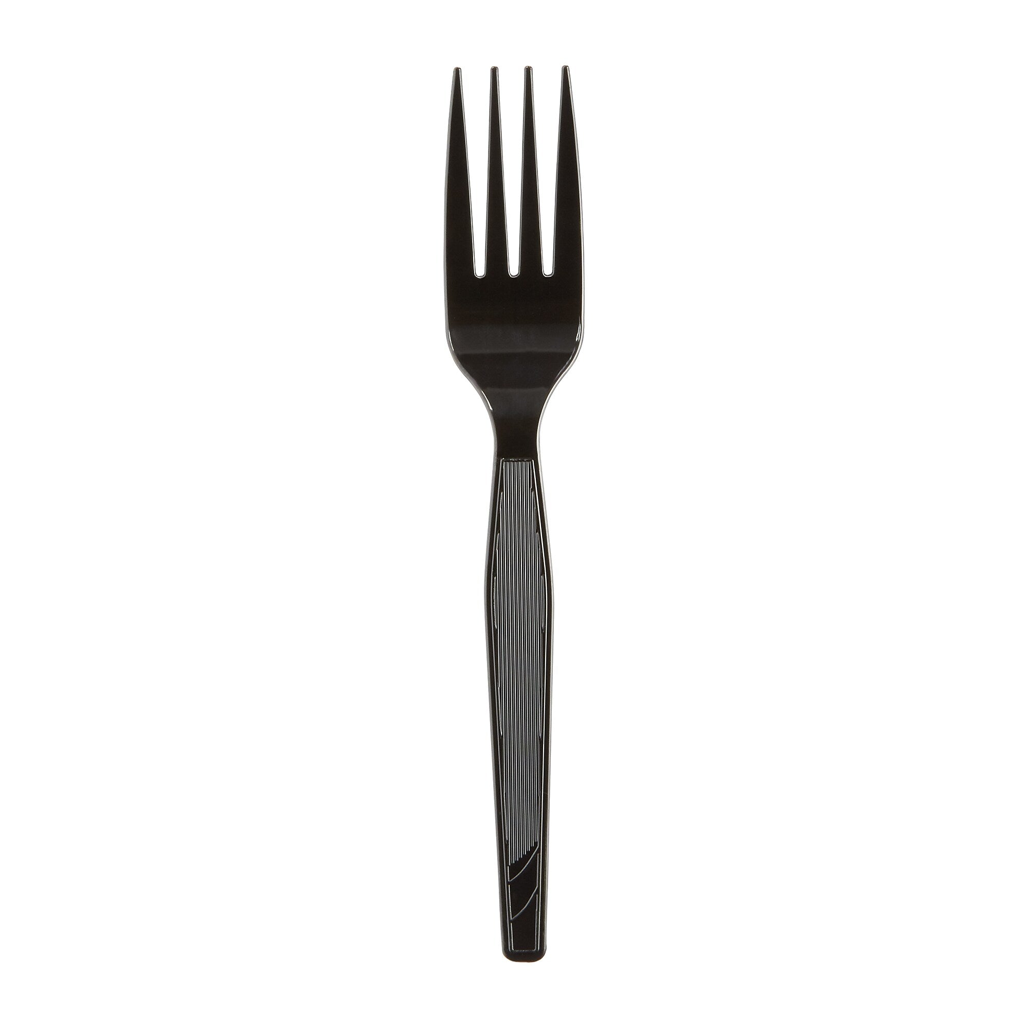 Dixie Grab 'N Go Individually Wrapped Medium-Weight Fork, Dispenser Box, Black, 90/Pack