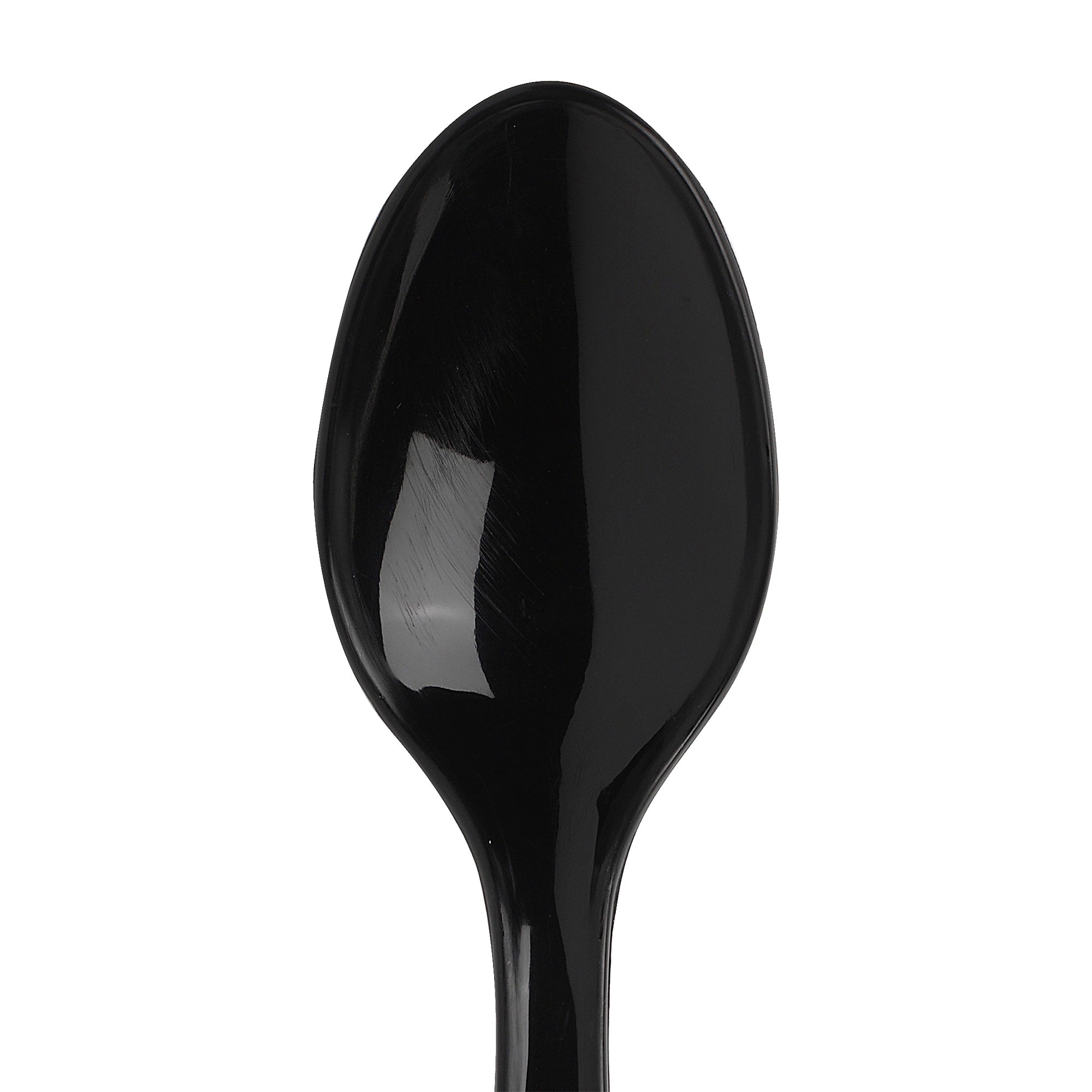Dixie Individually Wrapped Plastic Teaspoon, Heavy-Weight, Black, 1000/Carton