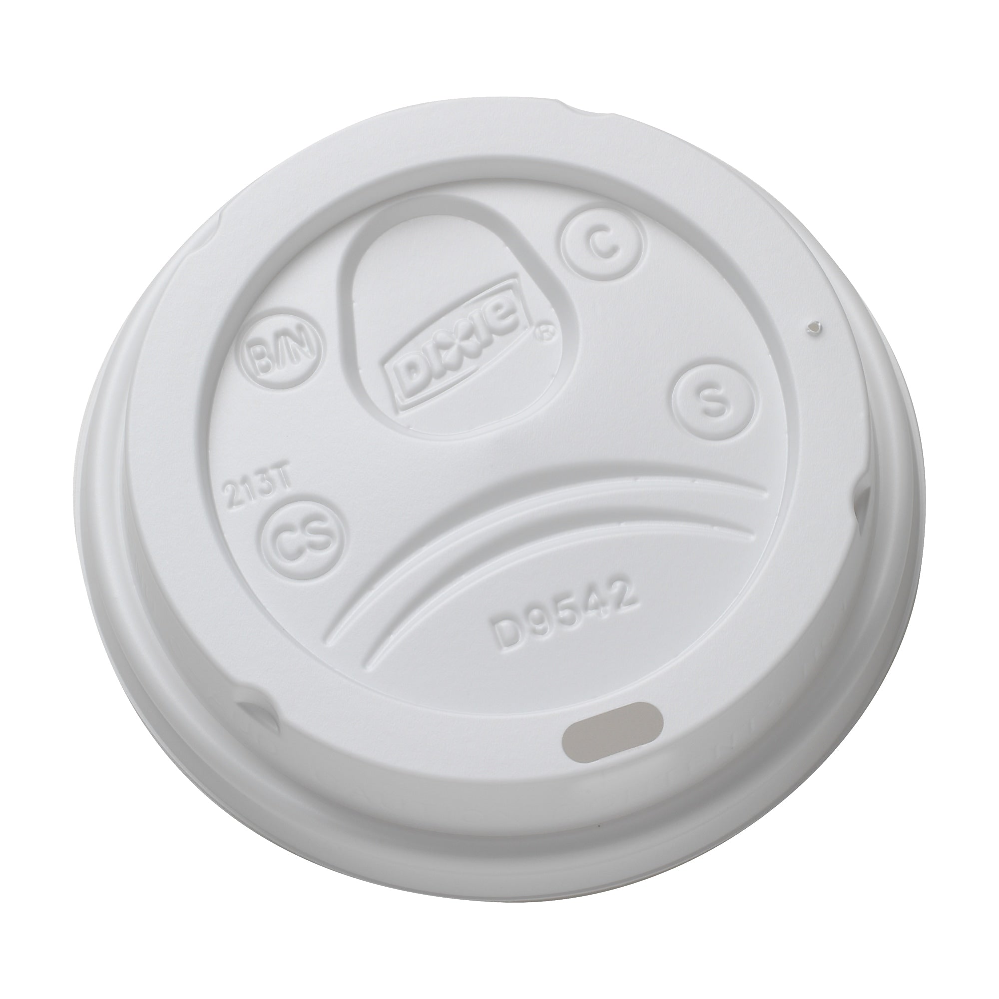 Dixie Large Plastic Lid, White, 1000/Carton