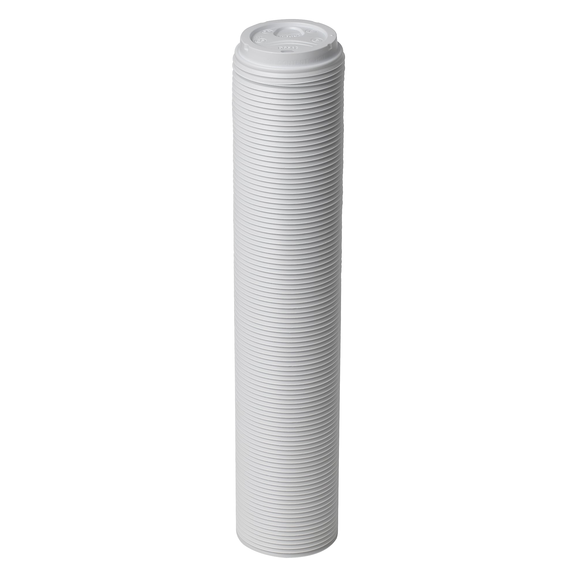 Dixie Large Plastic Lid, White, 1000/Carton