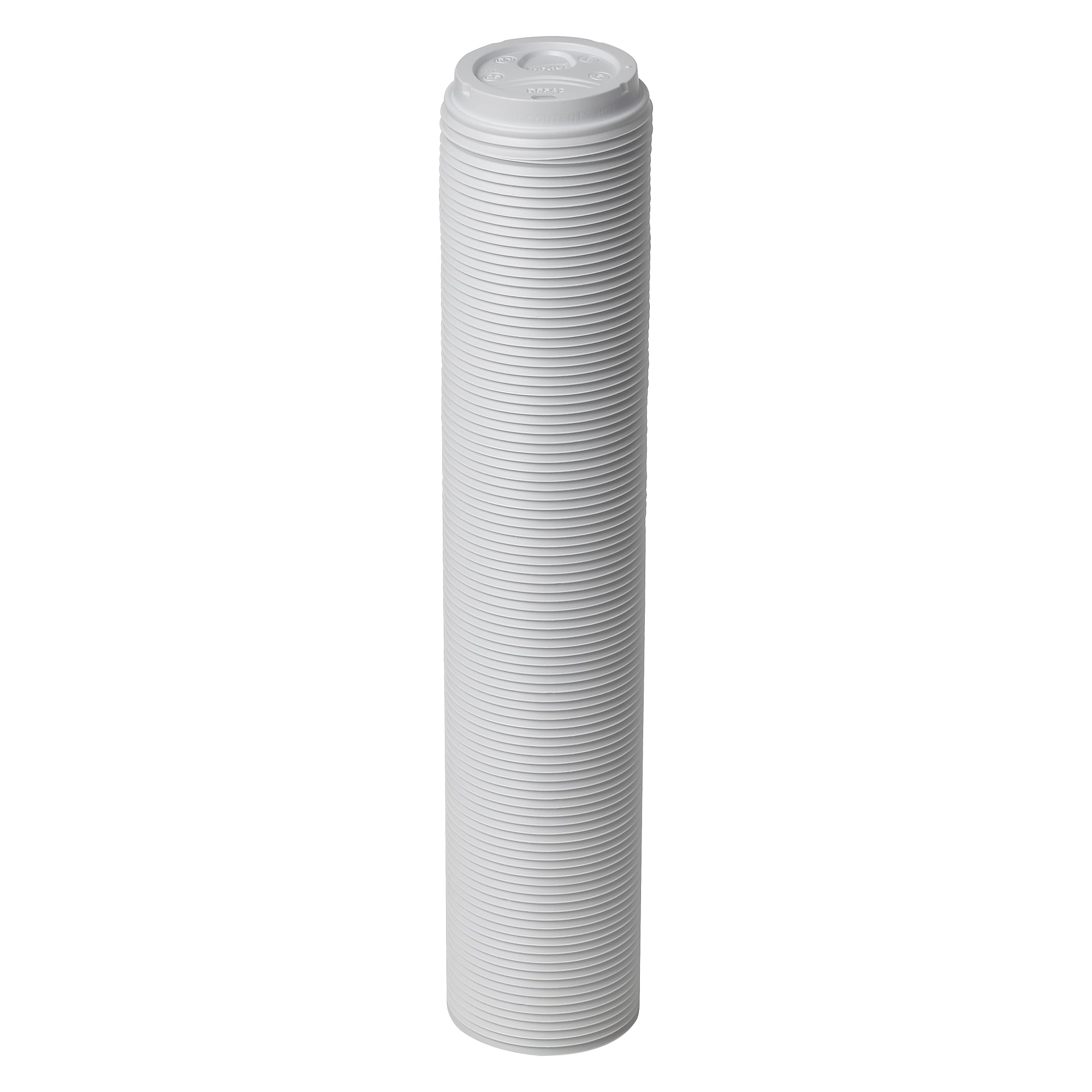 Dixie Large Plastic Lid, White, 1000/Carton