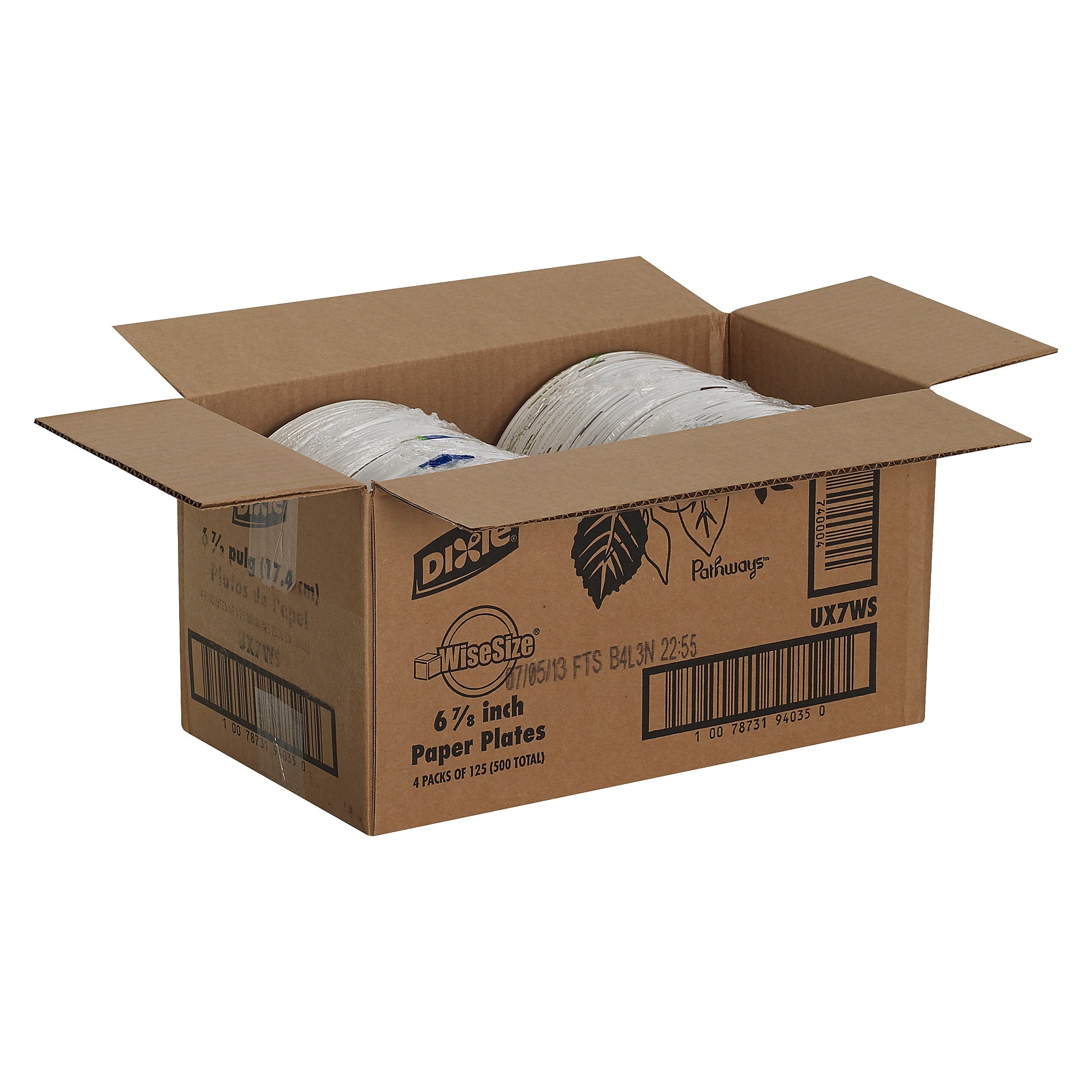Dixie Pathways Medium-Weight Paper Plates, 6 7/8