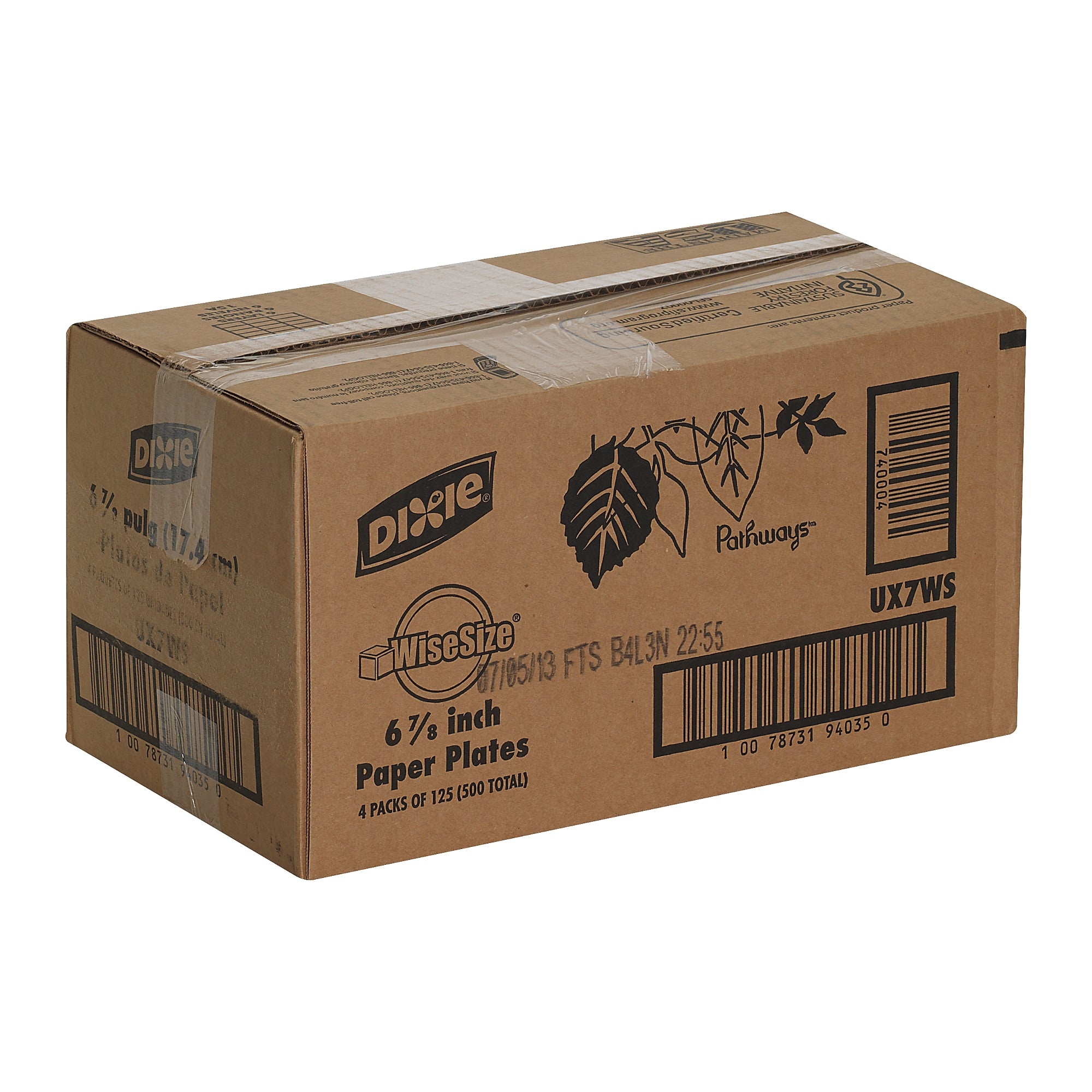 Dixie Pathways Medium-Weight Paper Plates, 6 7/8