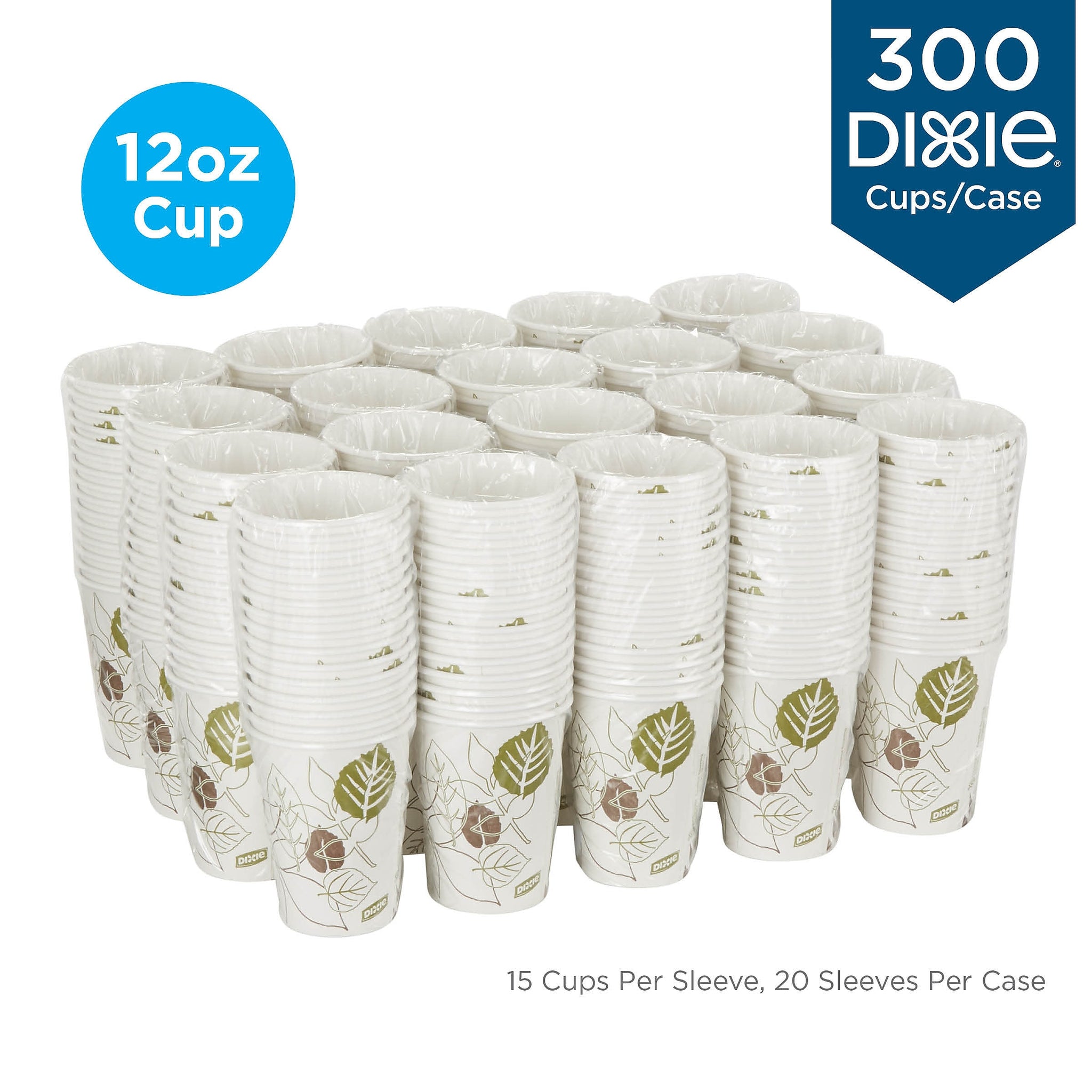 Dixie Pathways Paper Hot Cups, 12 oz., 300/Carton