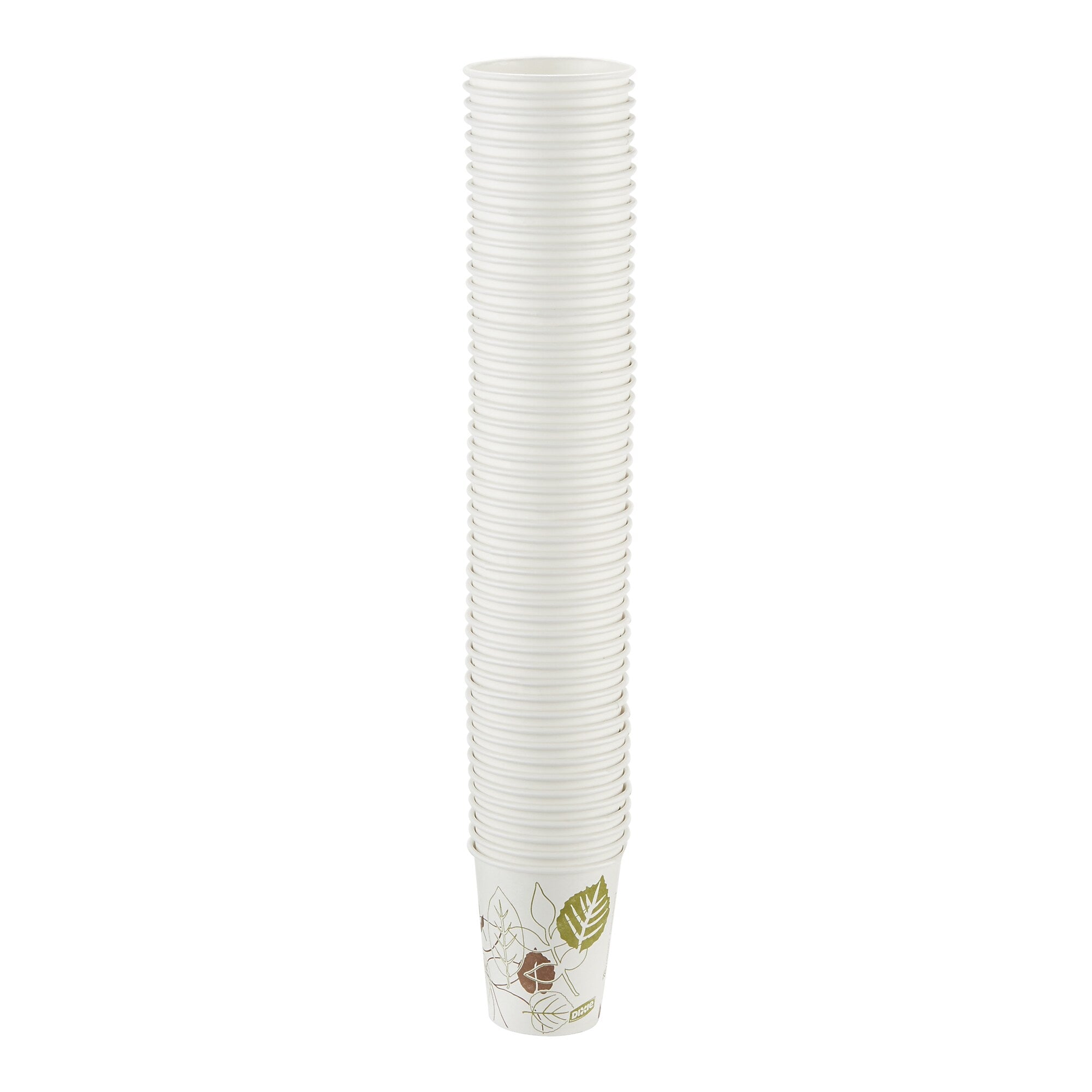 Dixie Pathways Poly Paper Hot Cups, 10 oz., White, 1000/Carton