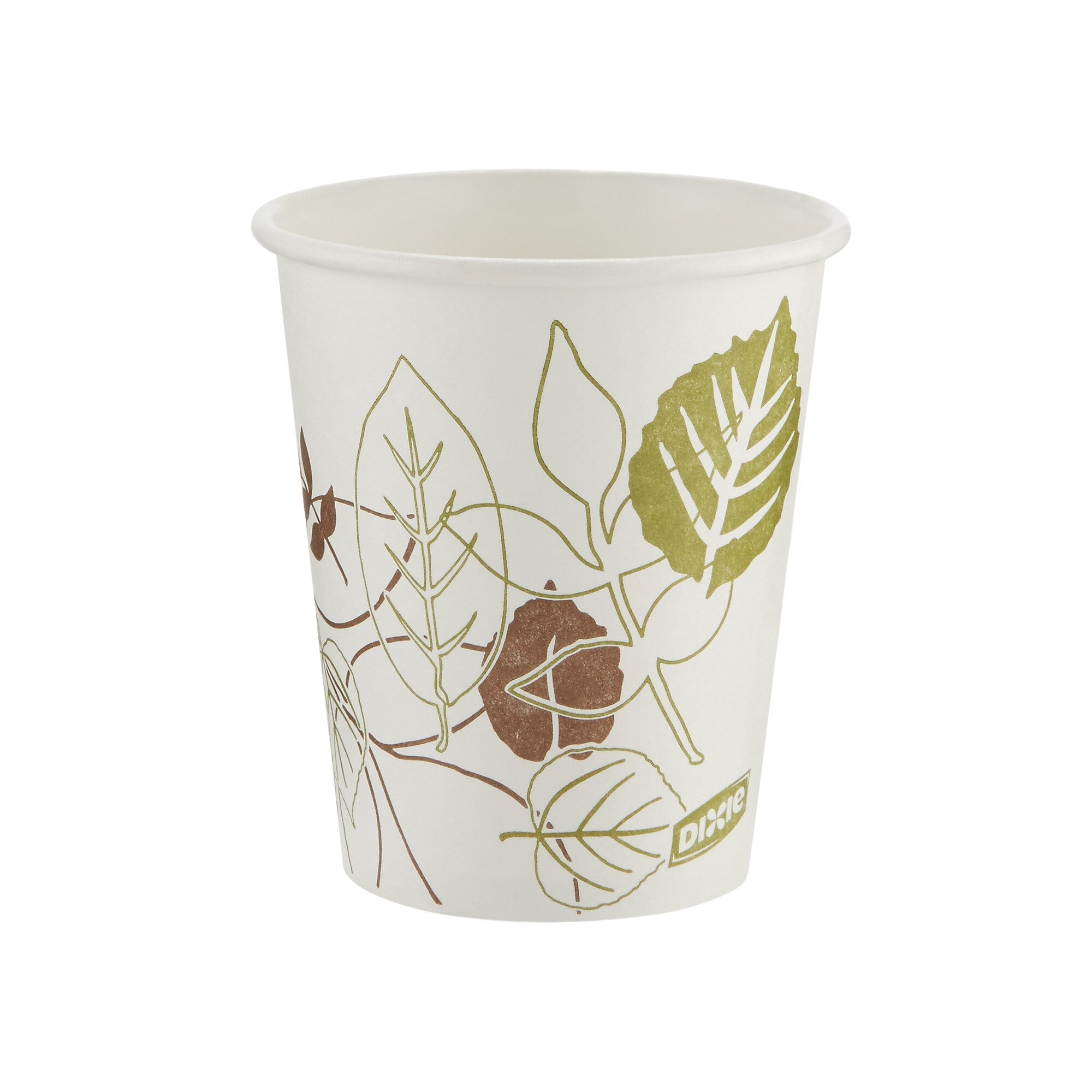 Dixie Pathways Poly Paper Hot Cups, 10 oz., White, 1000/Carton