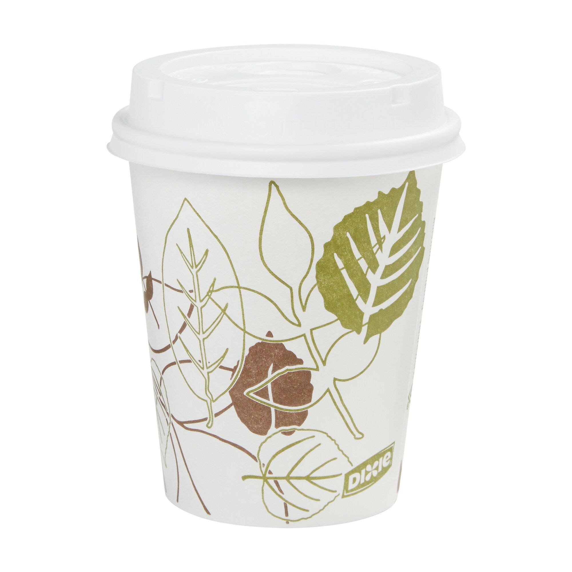 Dixie Pathways Poly Paper Hot Cups, 10 oz., White, 1000/Carton