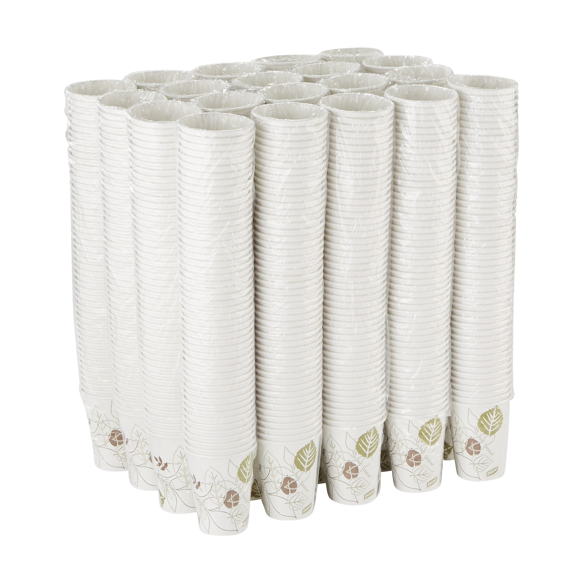 Dixie Pathways Poly Paper Hot Cups, 12 oz., White, 1000/Carton