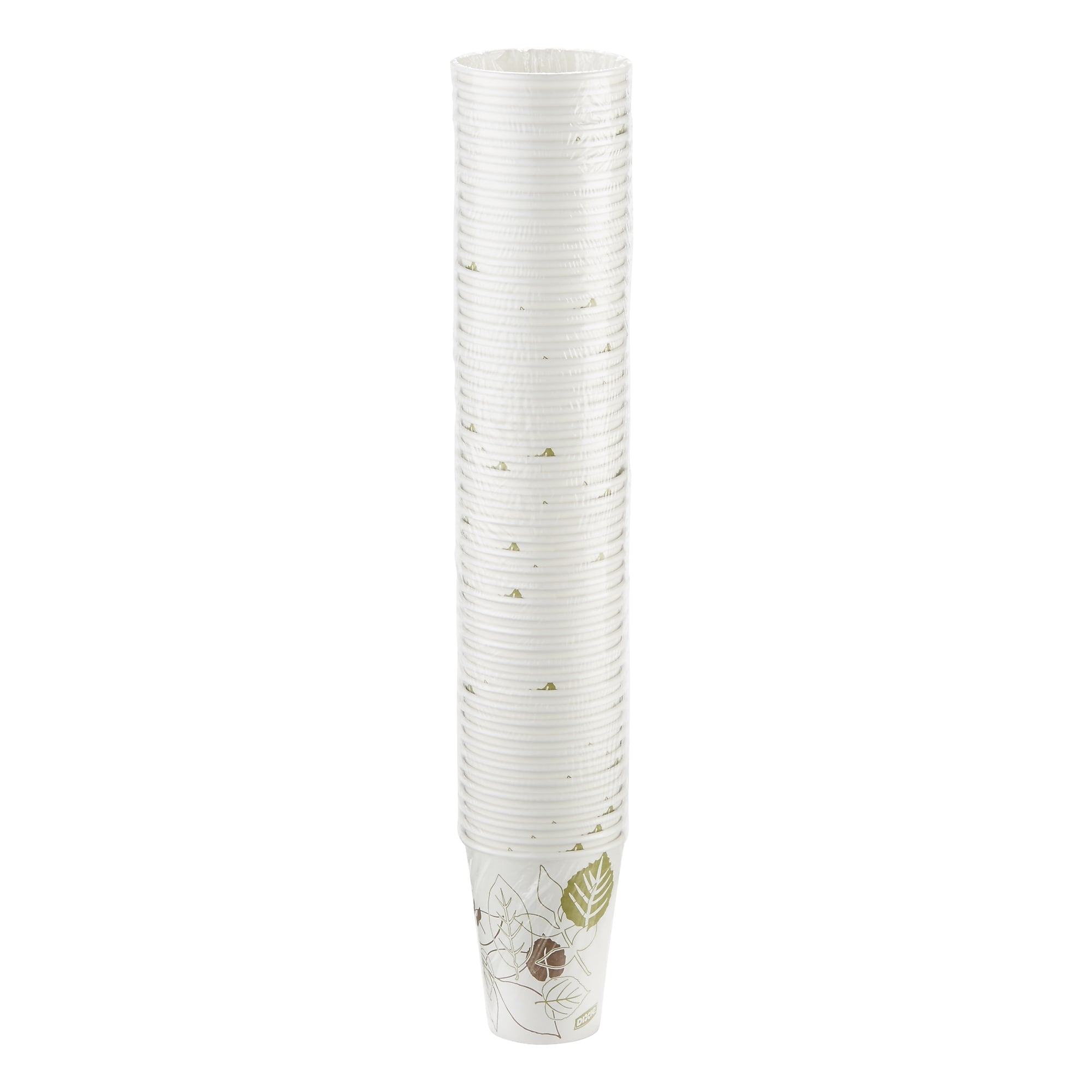 Dixie Pathways Poly Paper Hot Cups, 12 oz., White, 1000/Carton