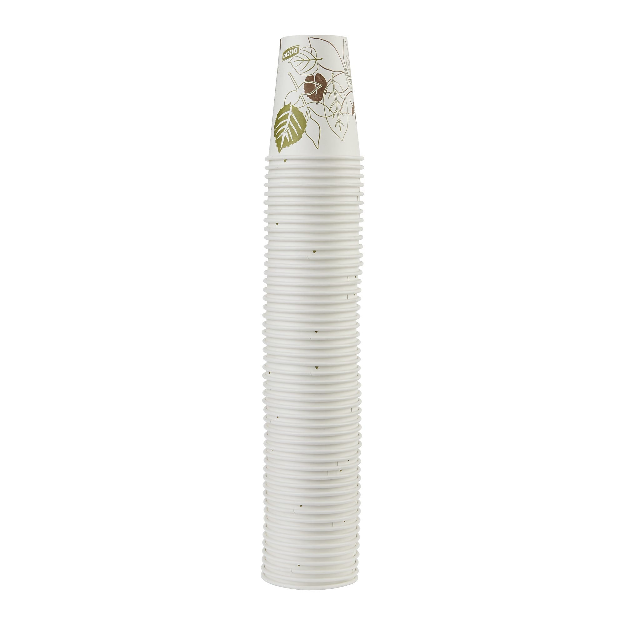 Dixie Pathways Poly Paper Hot Cups, 8 oz., White, 1000/Carton