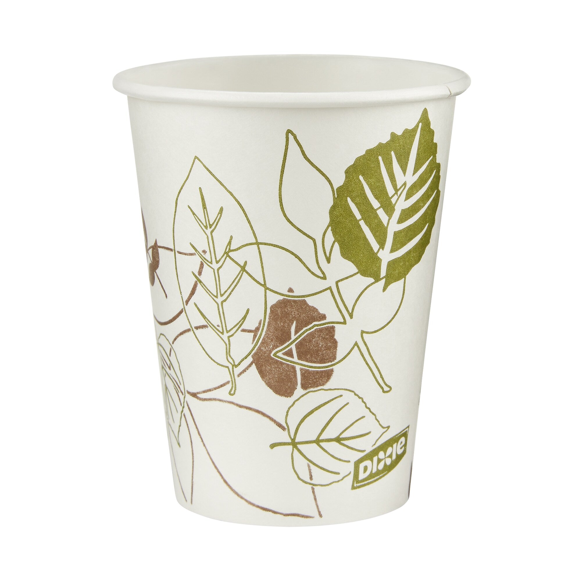 Dixie Pathways Poly Paper Hot Cups, 8 oz., White, 1000/Carton