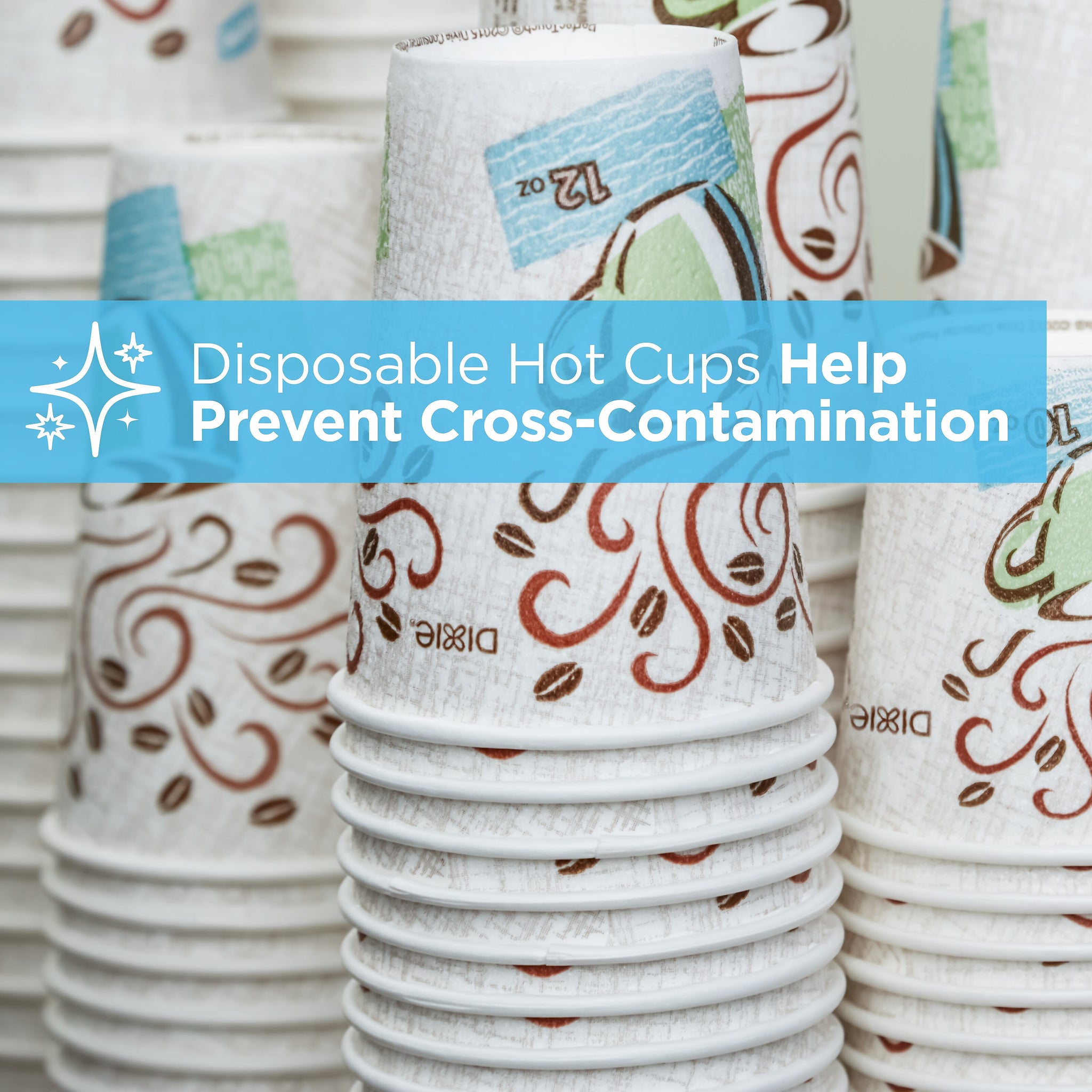 Dixie PerfecTouch WiseSize Insulated Paper Cup & Lid Combo, 10 oz., White, 50/Pack