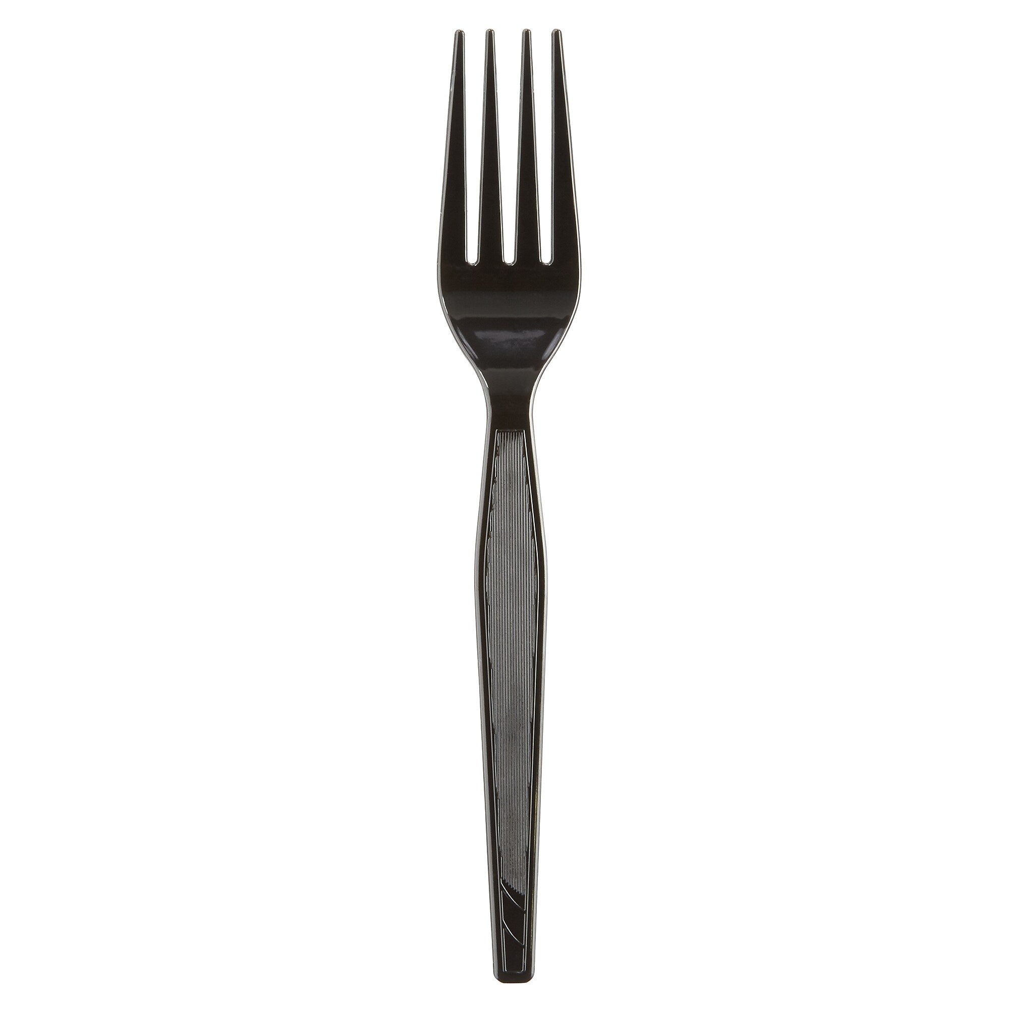 Dixie Plastic Fork, Heavy-Weight, Black, 1000/Carton