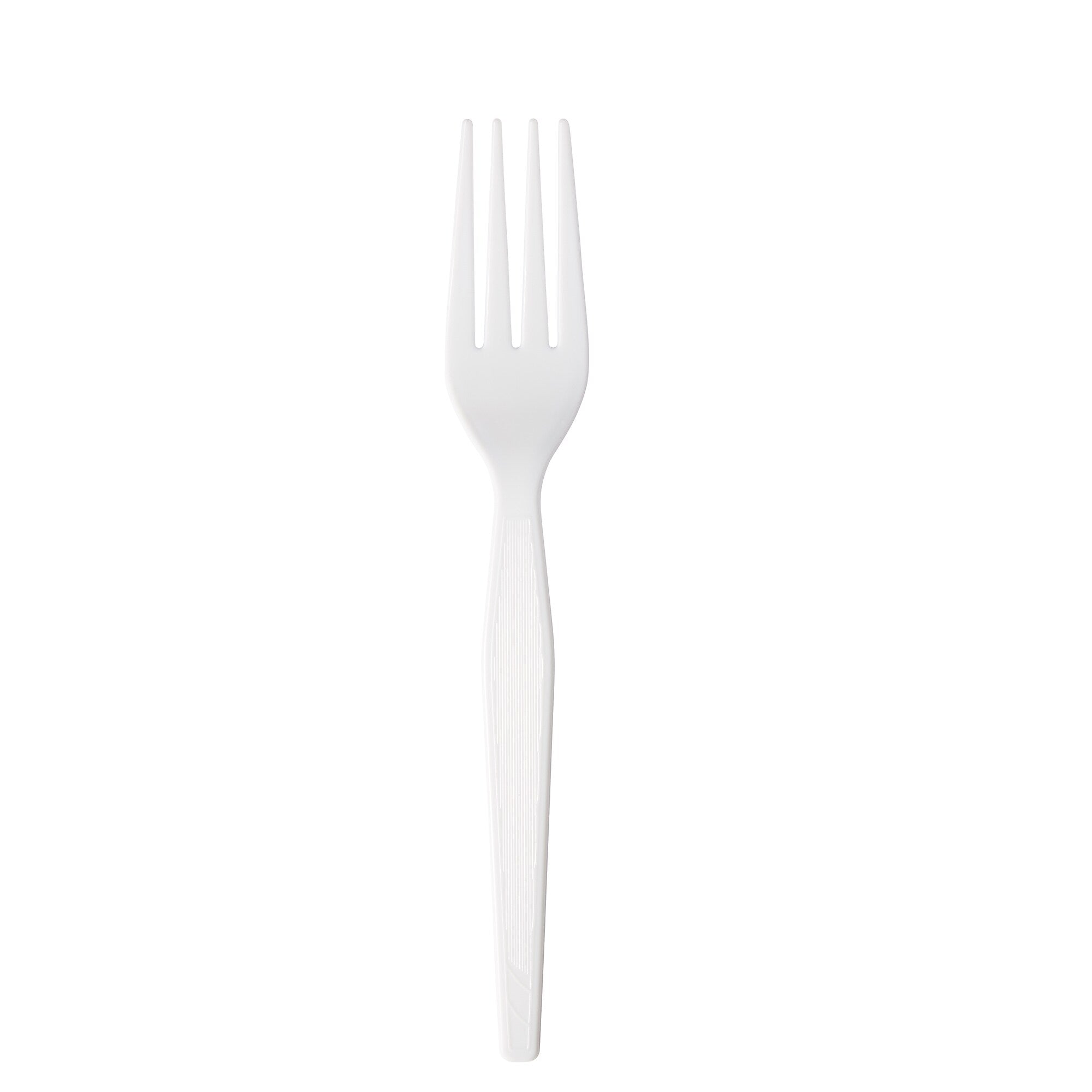Dixie Plastic Fork, Heavy-Weight, White, 1000/Carton