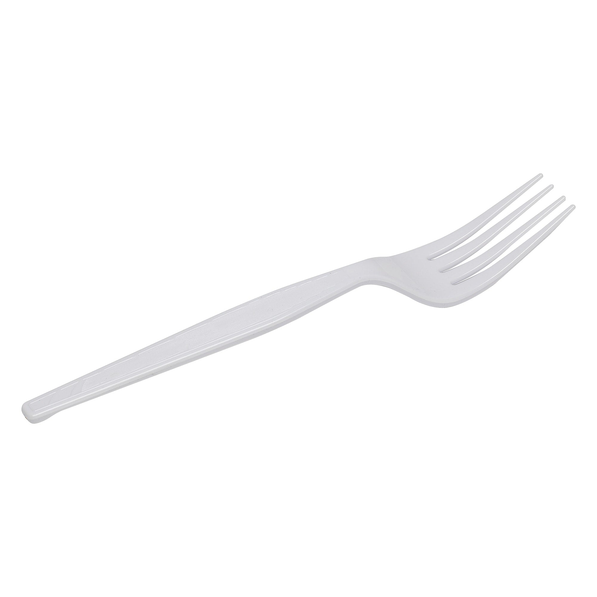Dixie Plastic Fork, Heavy-Weight, White, 1000/Carton