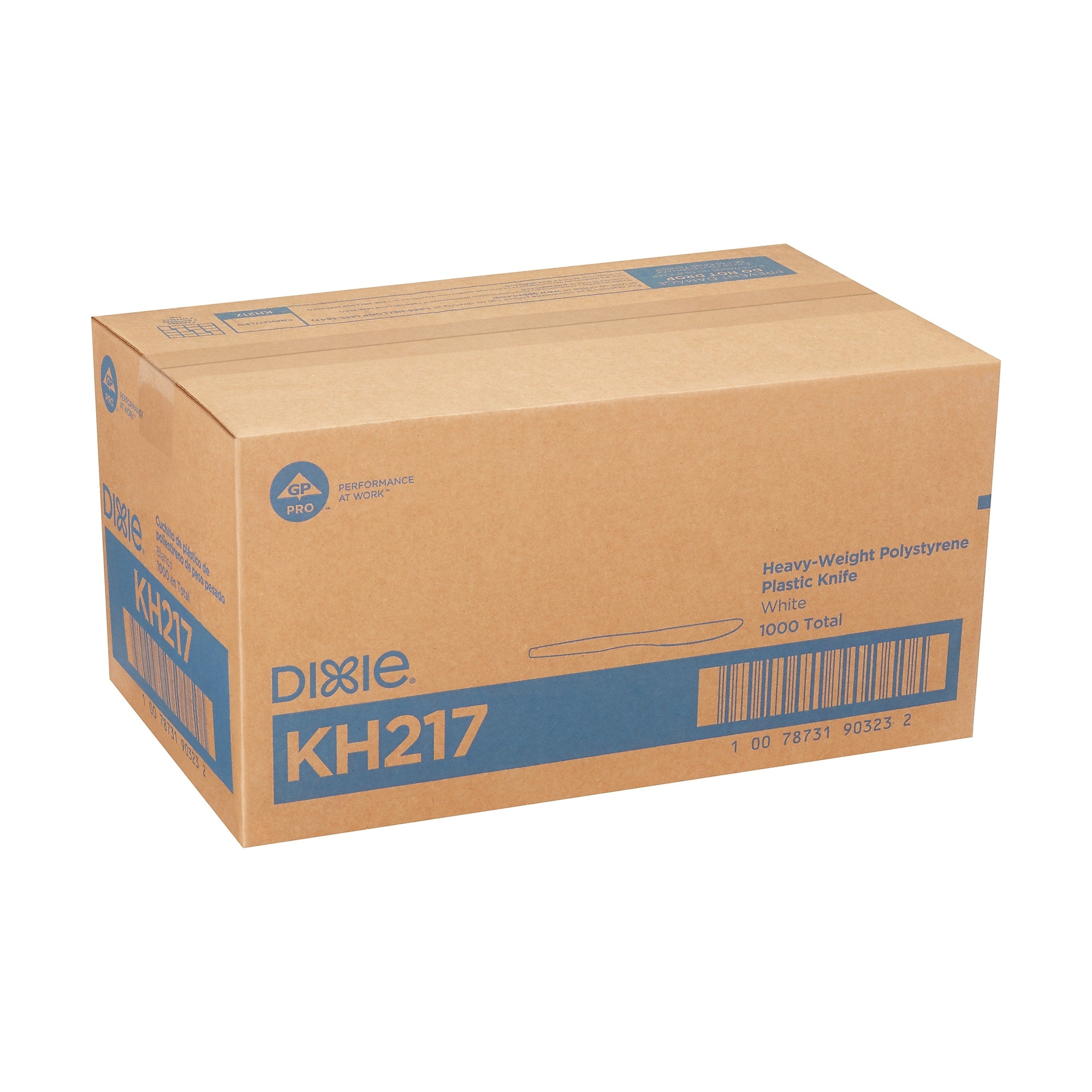 Dixie Plastic Knife, Heavy-Weight, White, 1000/Carton