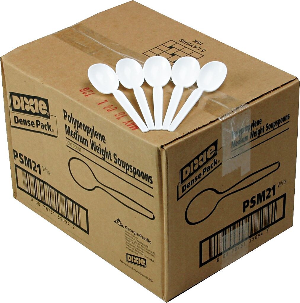 Dixie Plastic Soup Spoon, 5-9/16