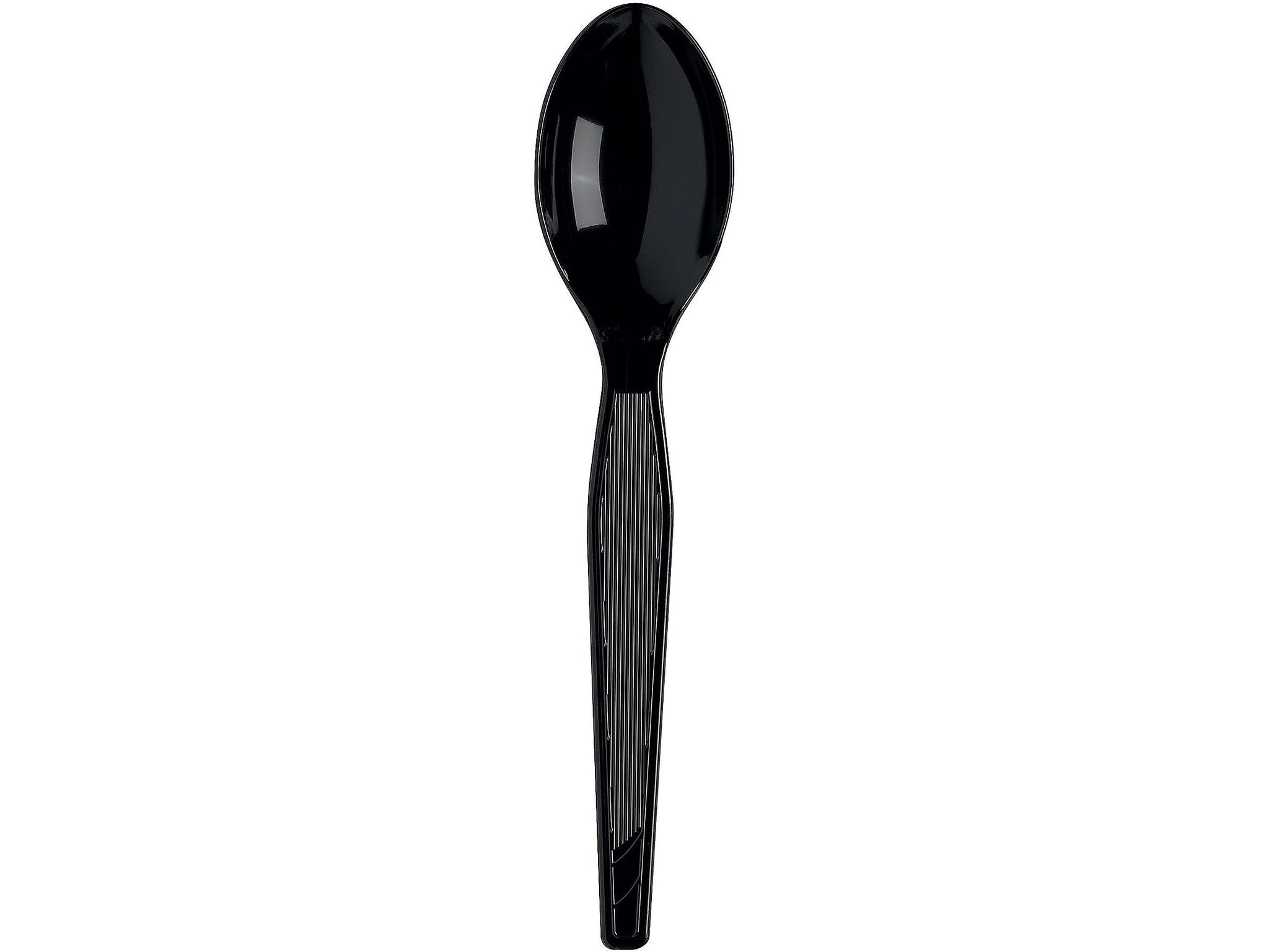 Dixie Plastic Teaspoon, Heavy-Weight, Black, 1000/Carton