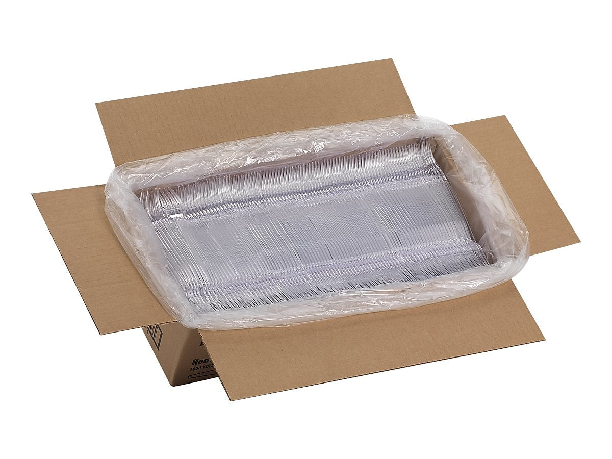 Dixie Polystyrene Forks, Heavy-Weight, Crystal, 1000/Carton