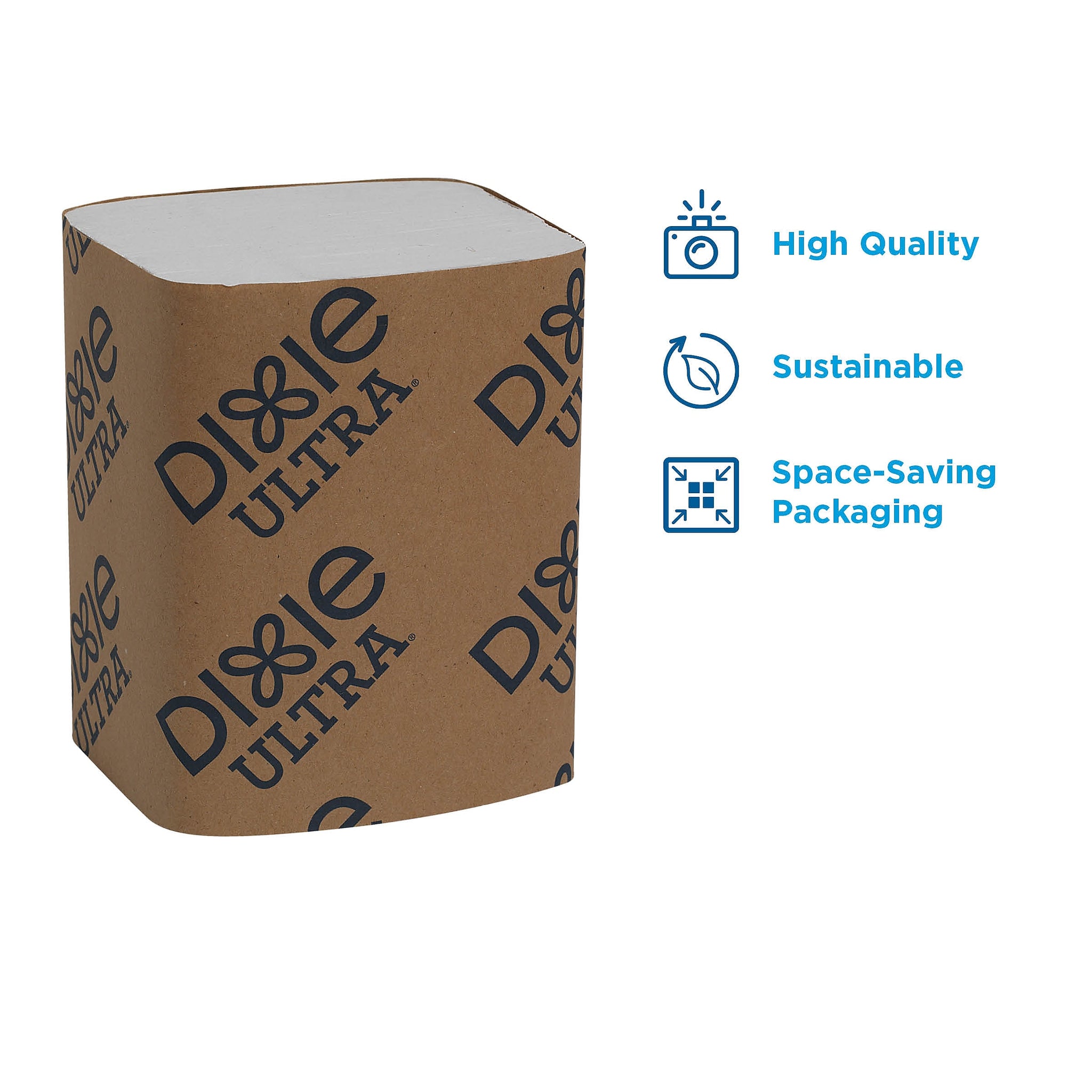 Dixie Ultra Interfold 2-Ply Napkin Dispenser Refill by GP PRO, White, 250 Napkins /Pack, 24/Carton