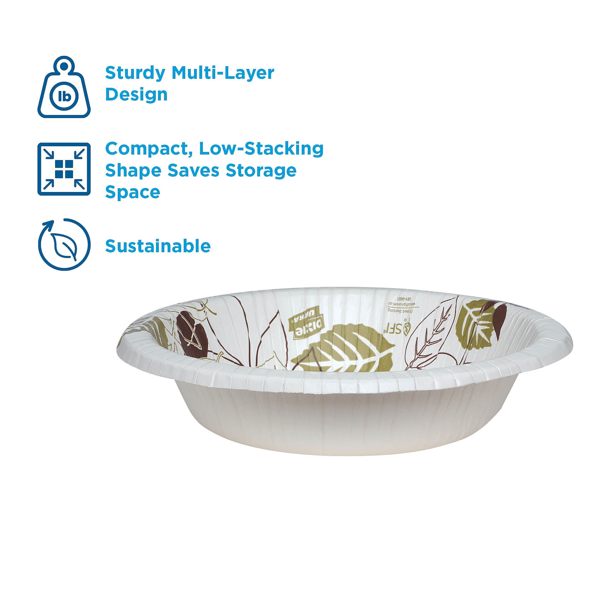 Dixie Ultra Pathways Heavy-Weight Paper Bowls, 20 oz., 125/Pack