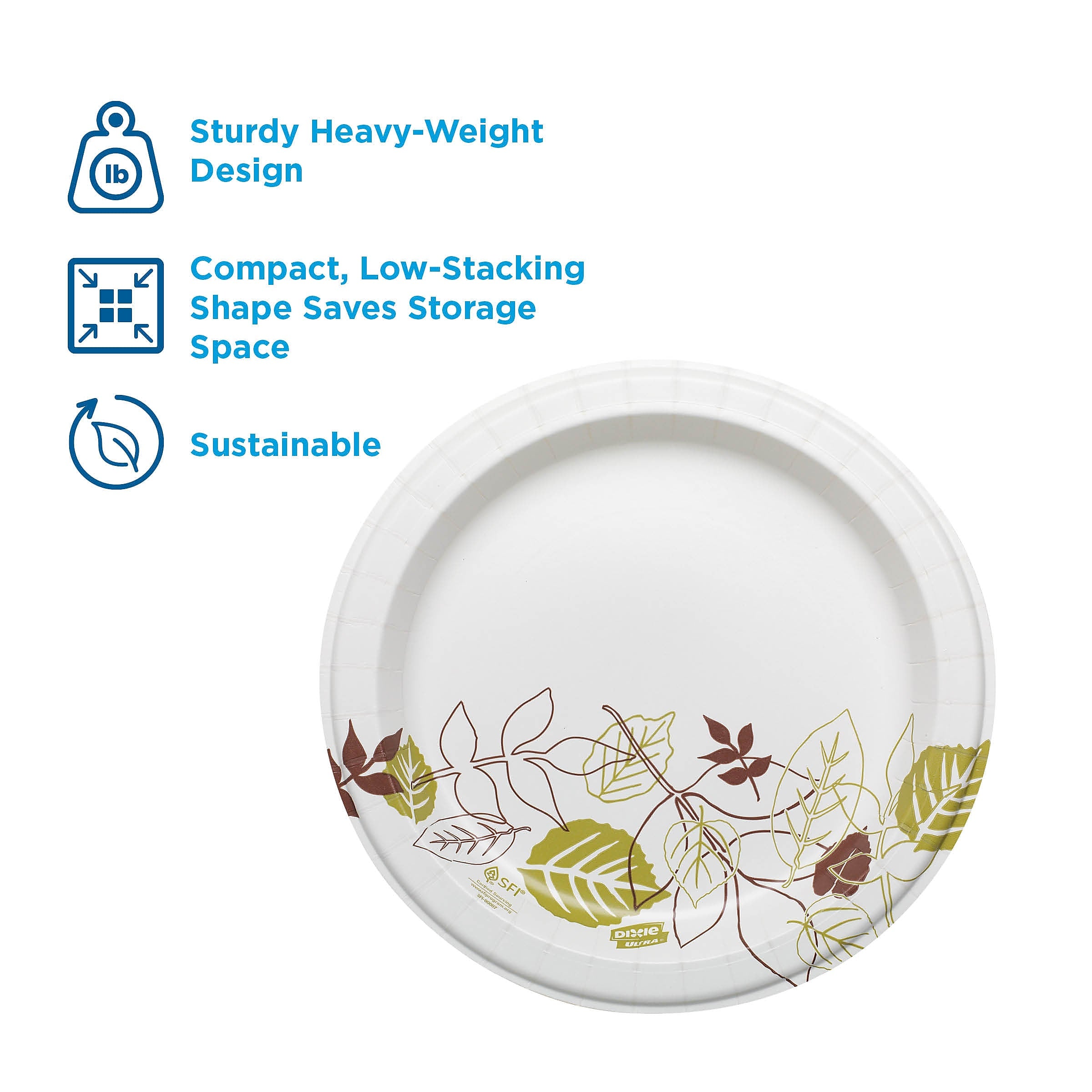 Dixie Ultra Pathways Heavy-Weight Paper Plates, 8.5