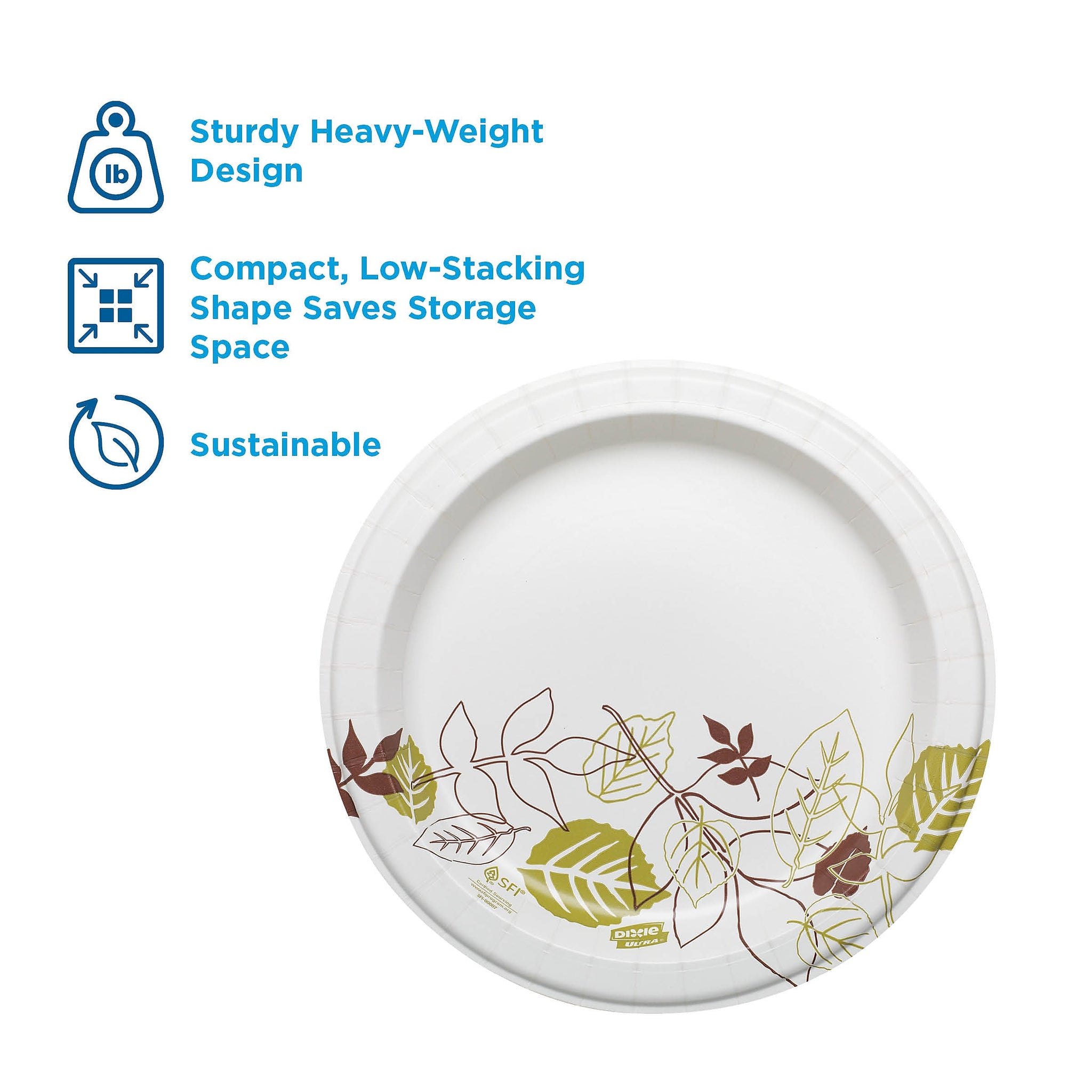 Dixie Ultra Pathways Heavy-Weight Paper Plates, 8.5