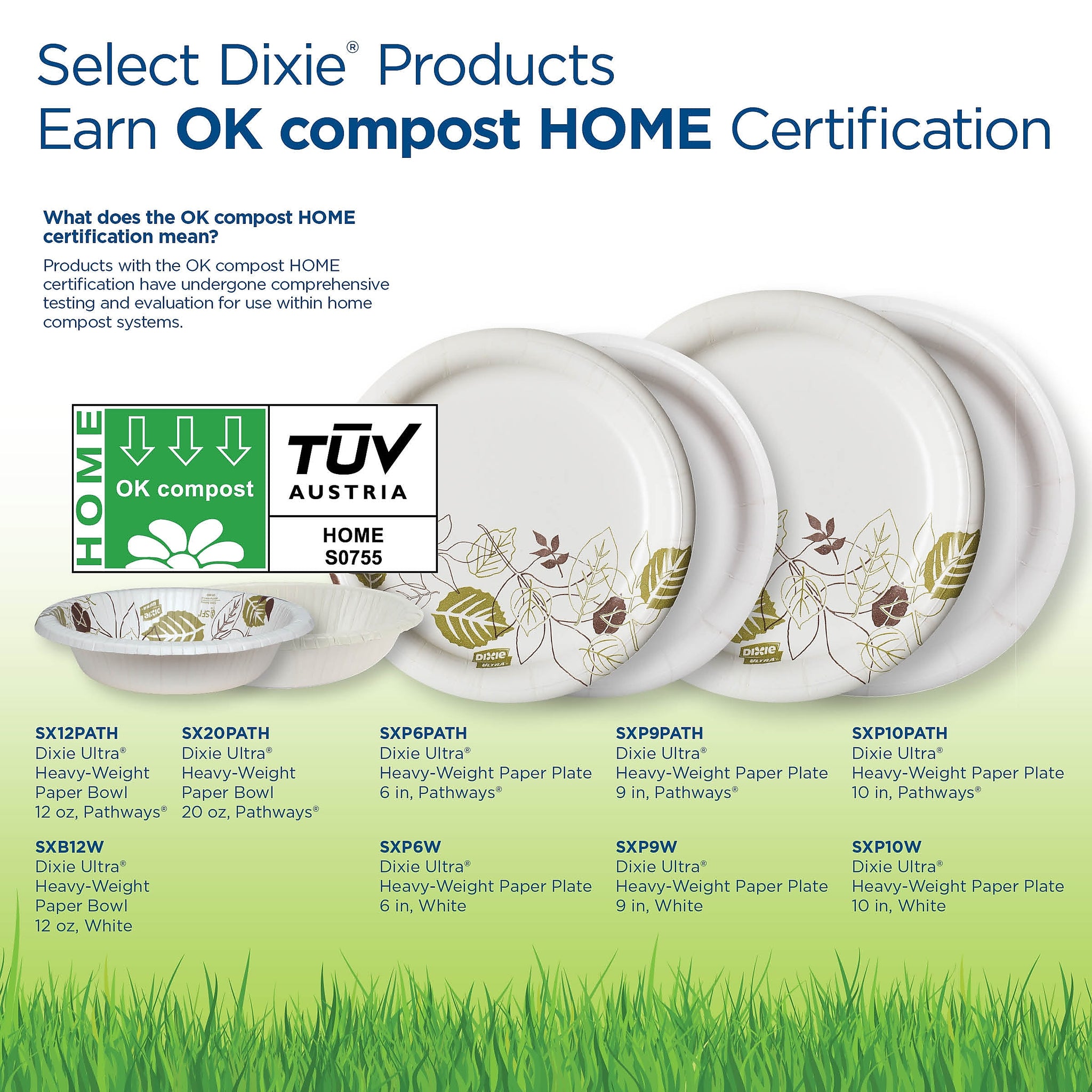 Dixie Ultra Pathways Heavy-Weight Paper Plates, 8.5