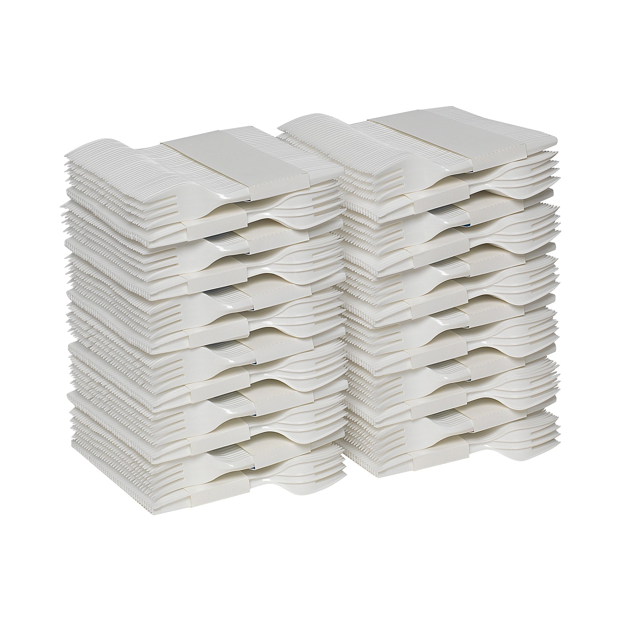 Dixie Ultra SmartStock Series-B Plastic Fork Refills, Medium-Weight, White, 960/Carton