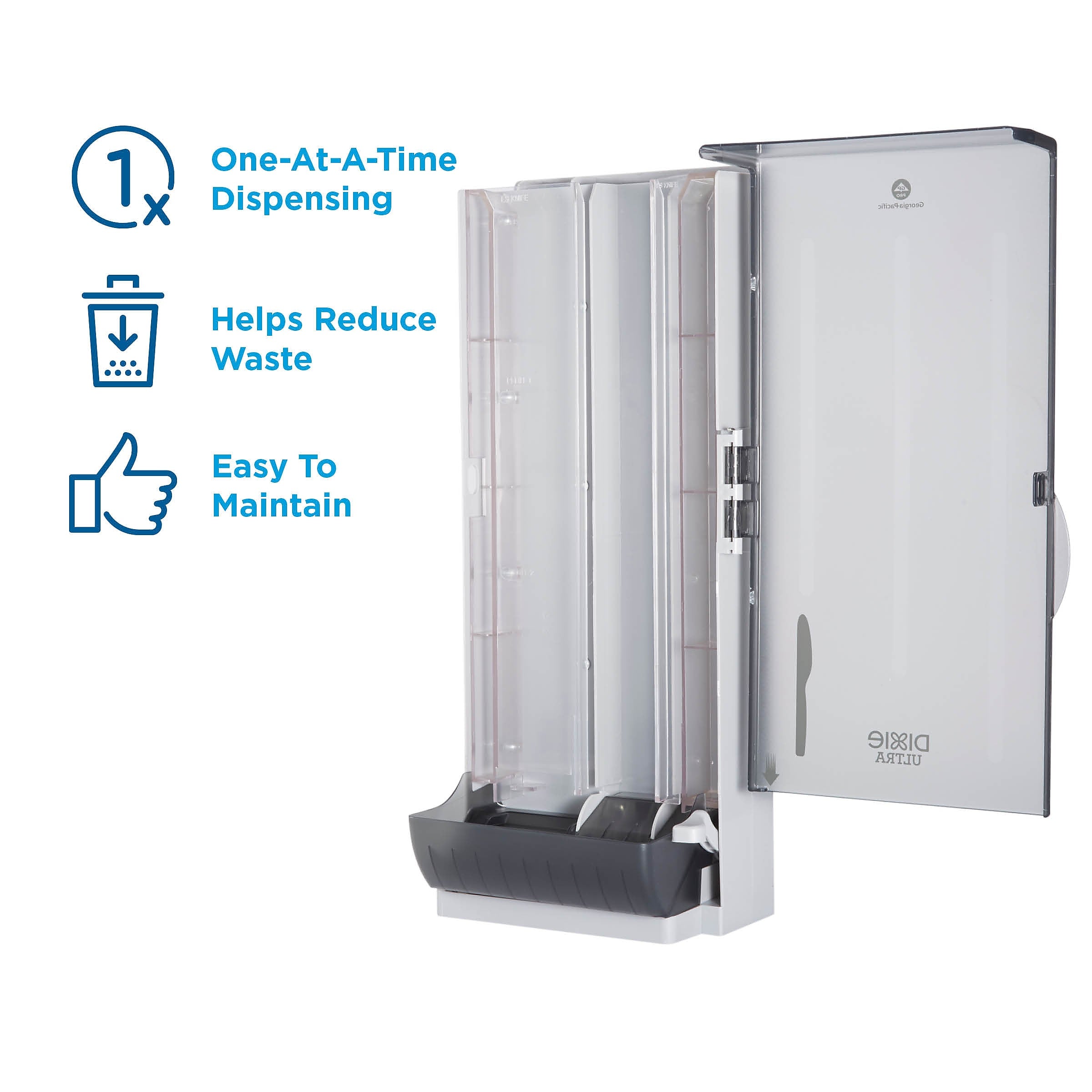 Dixie Ultra SmartStock Series-O Classic Knife Dispenser by GP PRO, Translucent Black