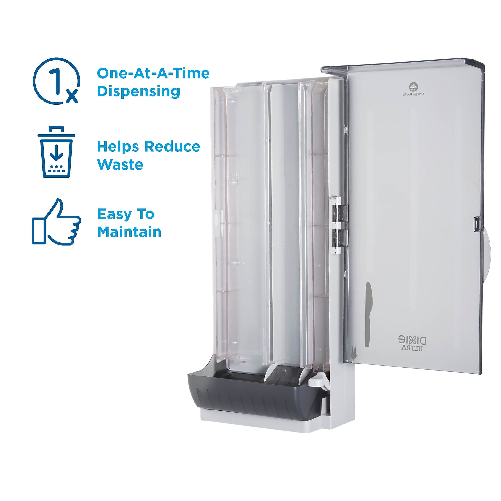 Dixie Ultra SmartStock Series-O Classic Knife Dispenser by GP PRO, Translucent Black