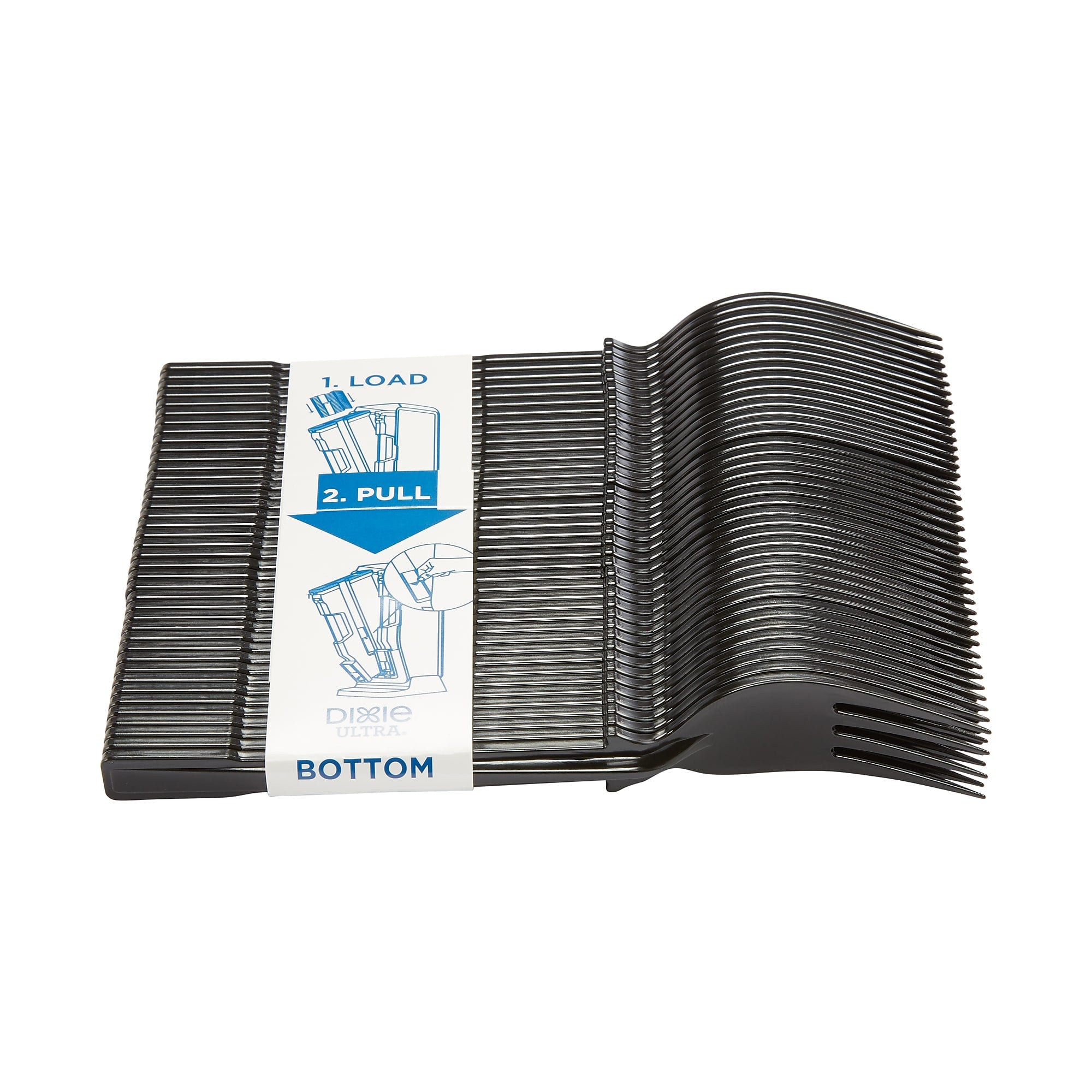 Dixie Ultra SmartStock Series-T Polystyrene Fork Refill, Black, 960/Carton