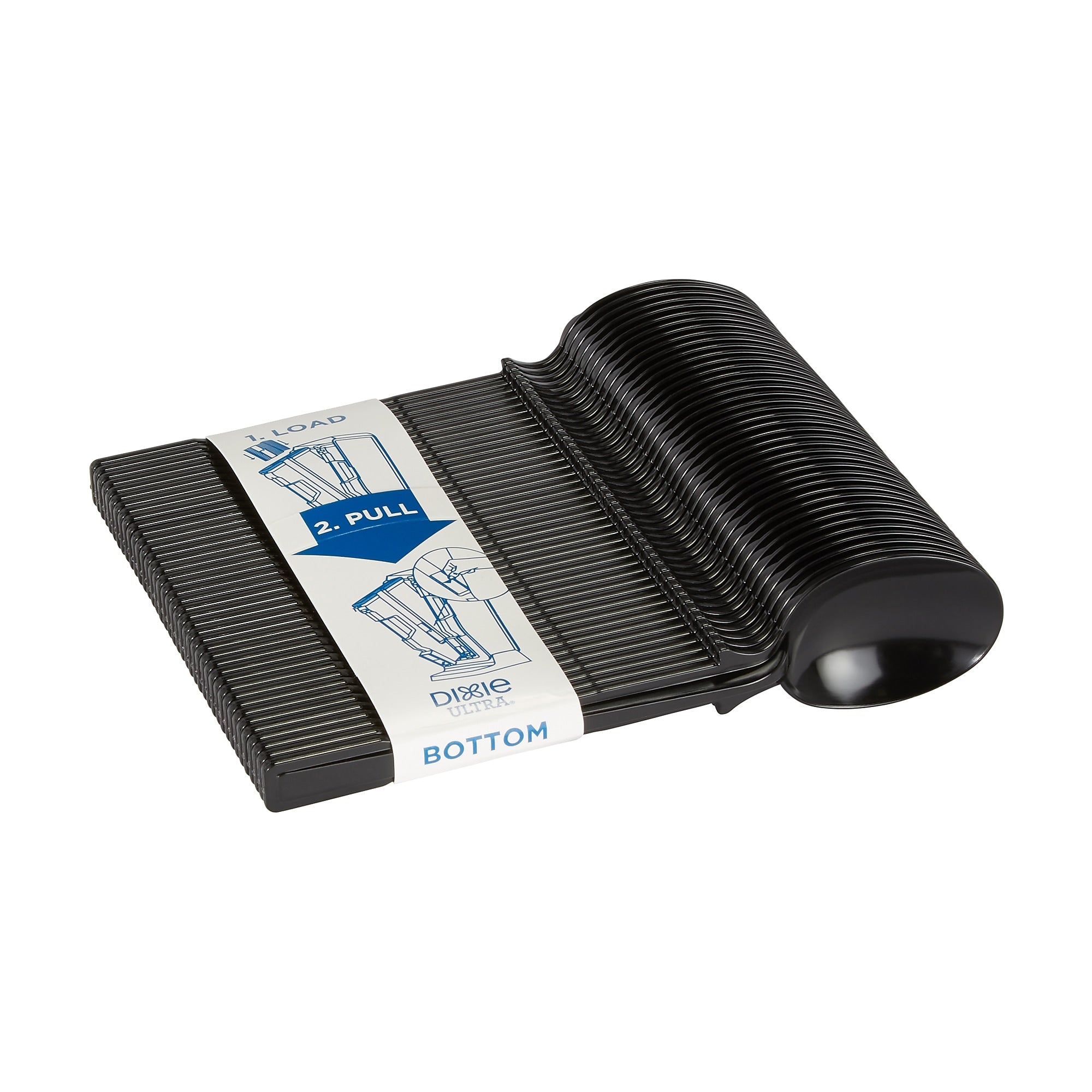 Dixie Ultra SmartStock Series-T Polystyrene Soup Spoon Refill, Black, 960/Carton