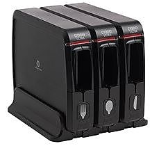 Dixie Ultra Triple Pack SmartStock Series-W Plastic Cutlery Dispenser, Black
