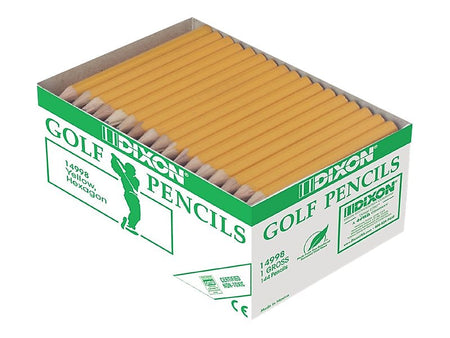 Dixon Golf Pre-Sharpened Wooden Pencil, 2.2mm, #2 Soft Lead, 144/Box