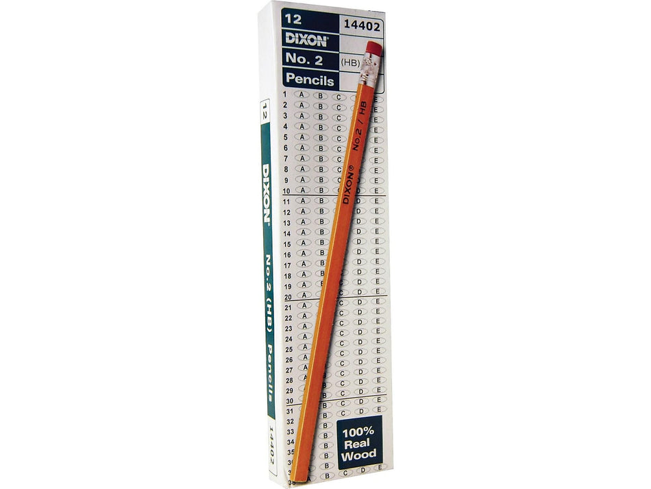 Dixon Wooden Pencil, 2.2mm, #2 Soft Lead, Dozen