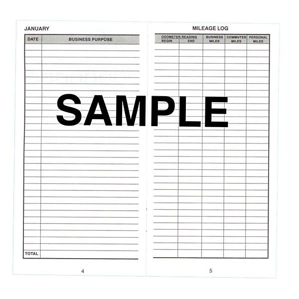 Dome Auto Mileage Log Record Book, 3.25