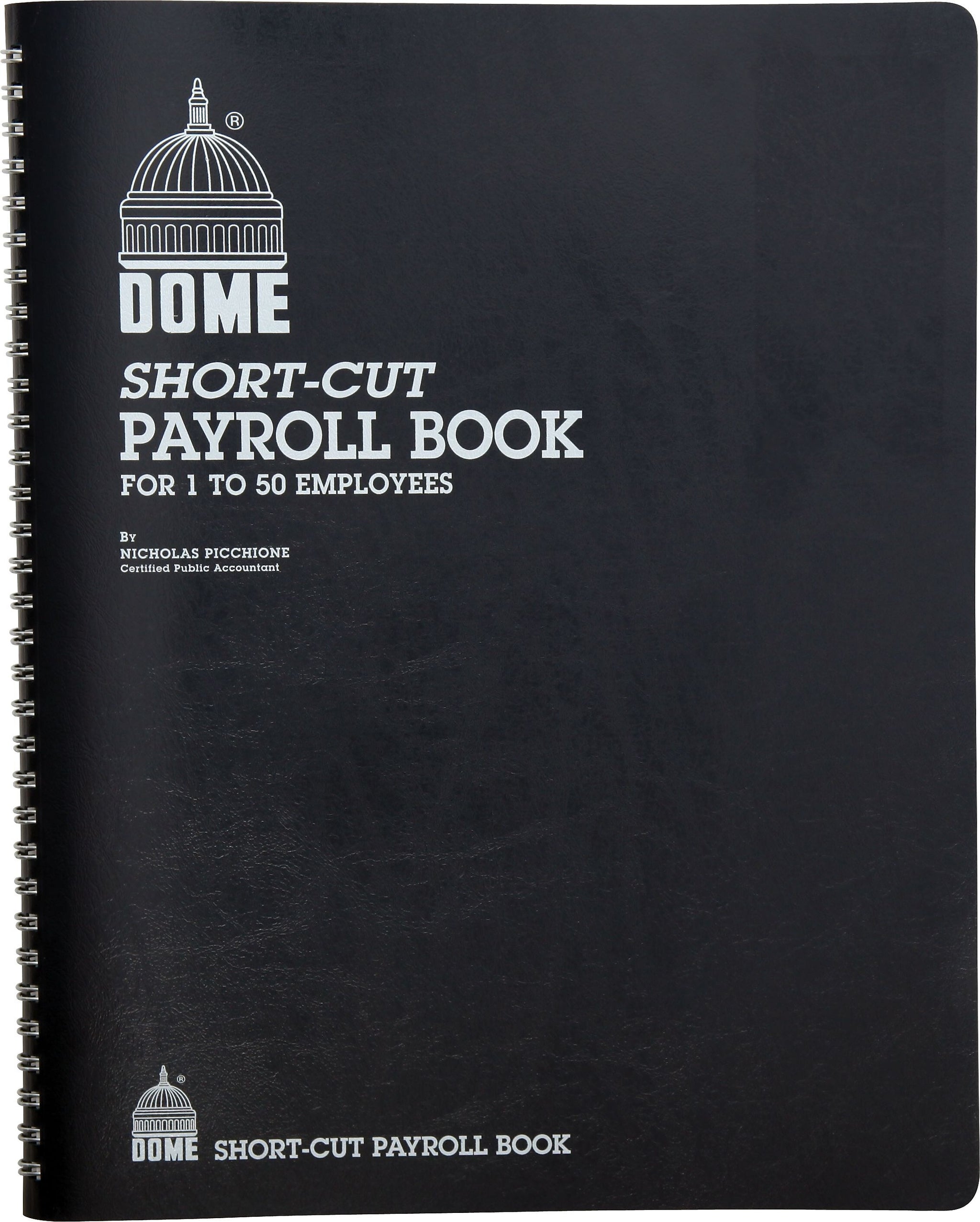 Dome Short-Cut Payroll Book, 8 Columns, 11.25