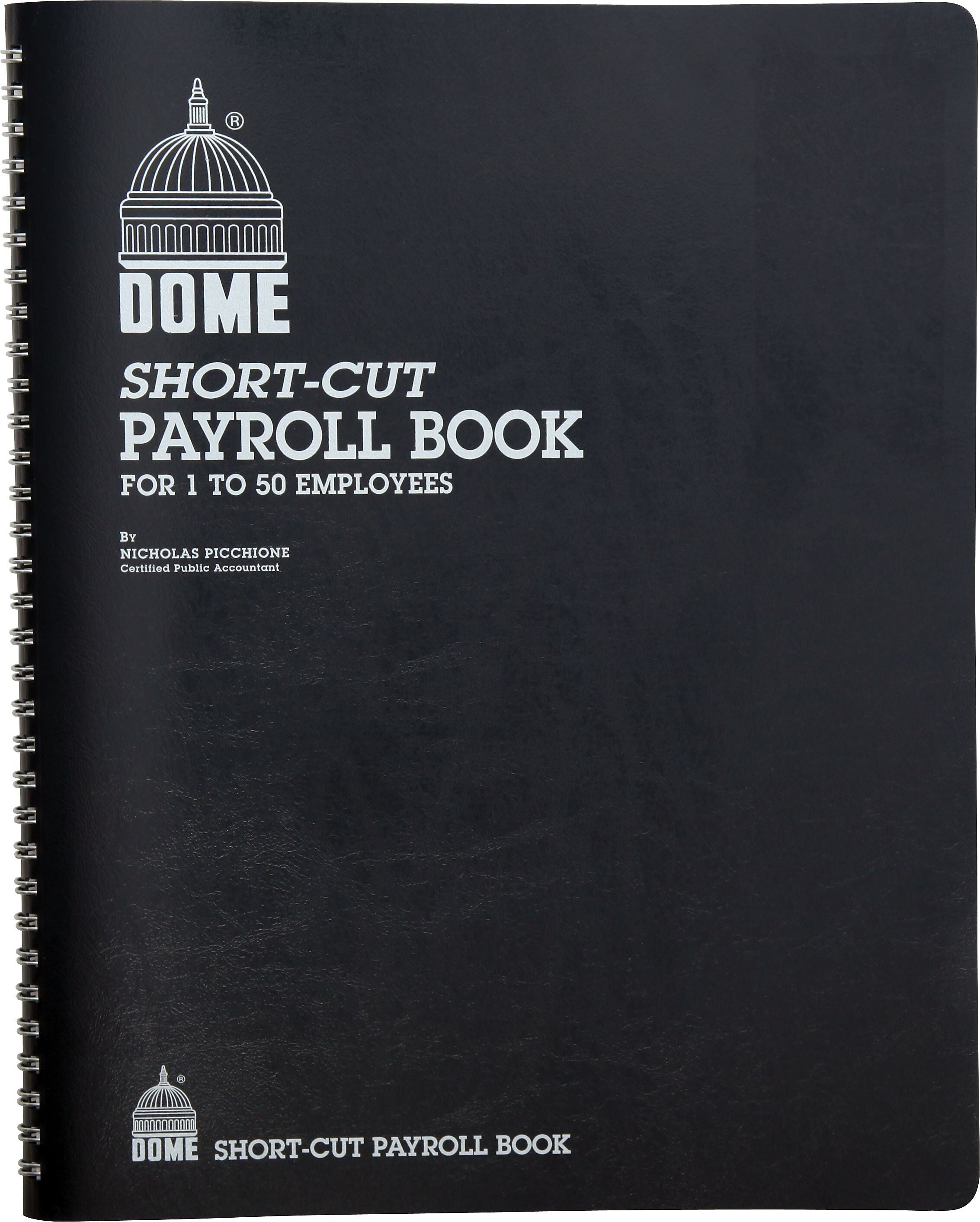 Dome Short-Cut Payroll Book, 8 Columns, 11.25
