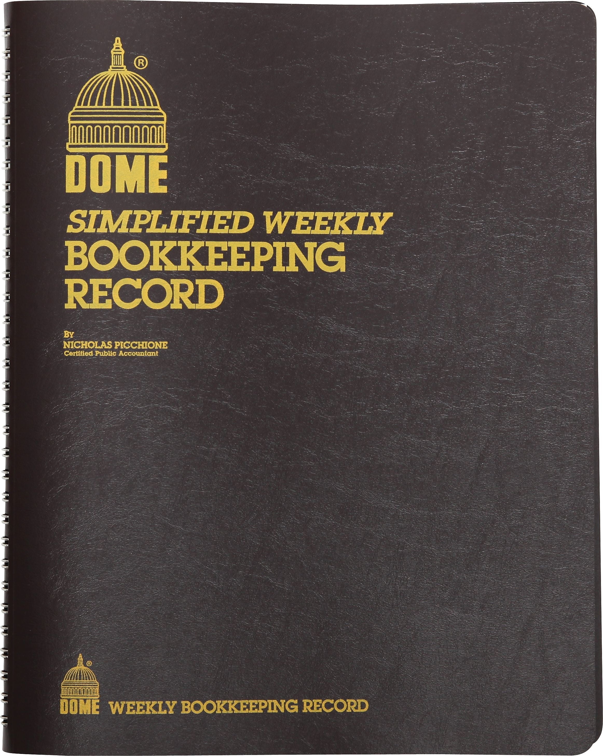 Dome Simple Weekly Bookkeeping Record, 8.75