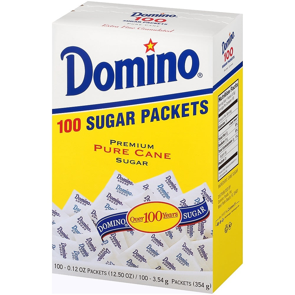 Domino Sugar Packets, 100/Box